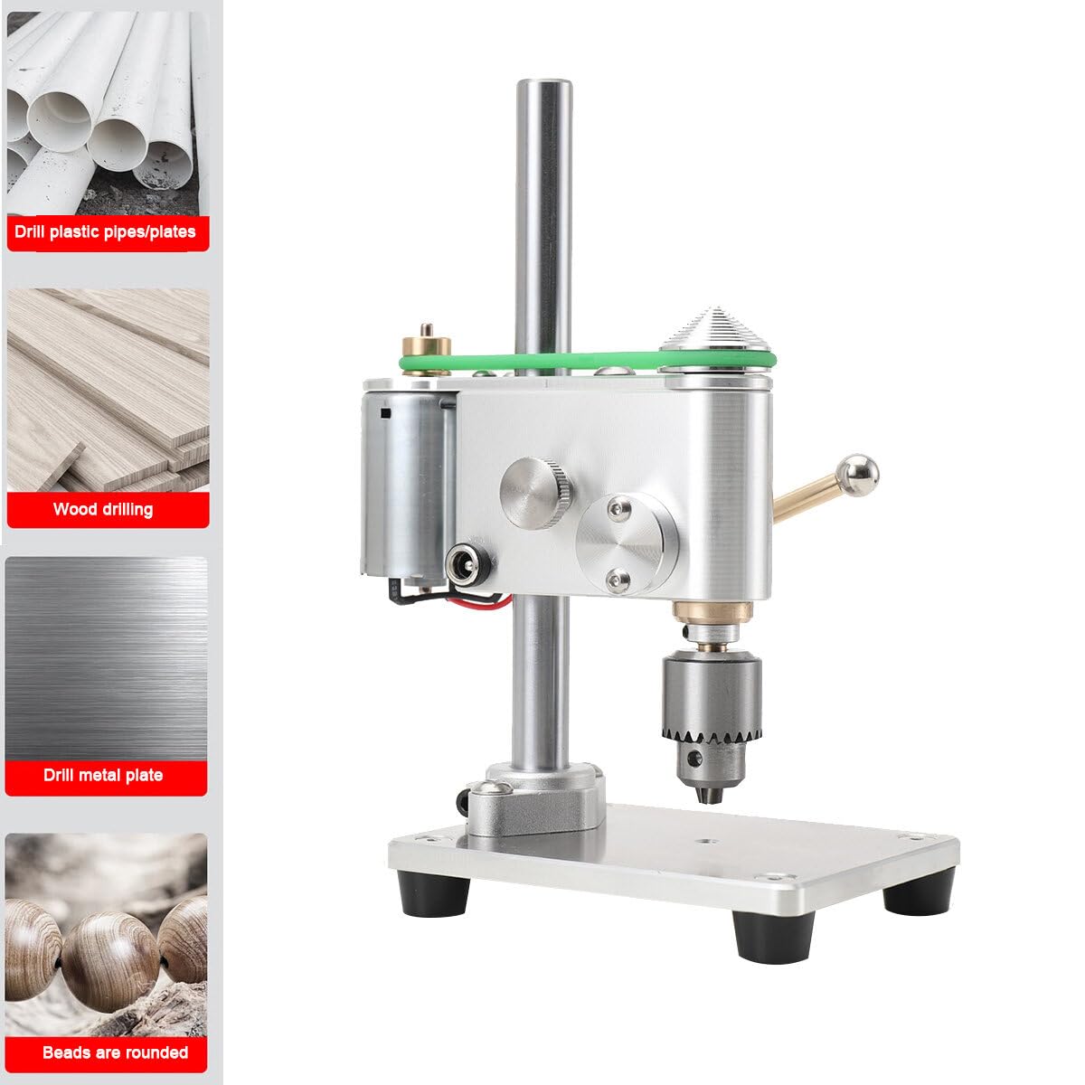 Mini Drill Press - Precision Variable Speed Benchtop Drill Press Machine | Electric Portable Bench Drill with JT0 Chuck & 360° Rotation | Perfect for Metal, Wood, Jewelry Making & DIY Crafts | Home Workshop & Professional Use