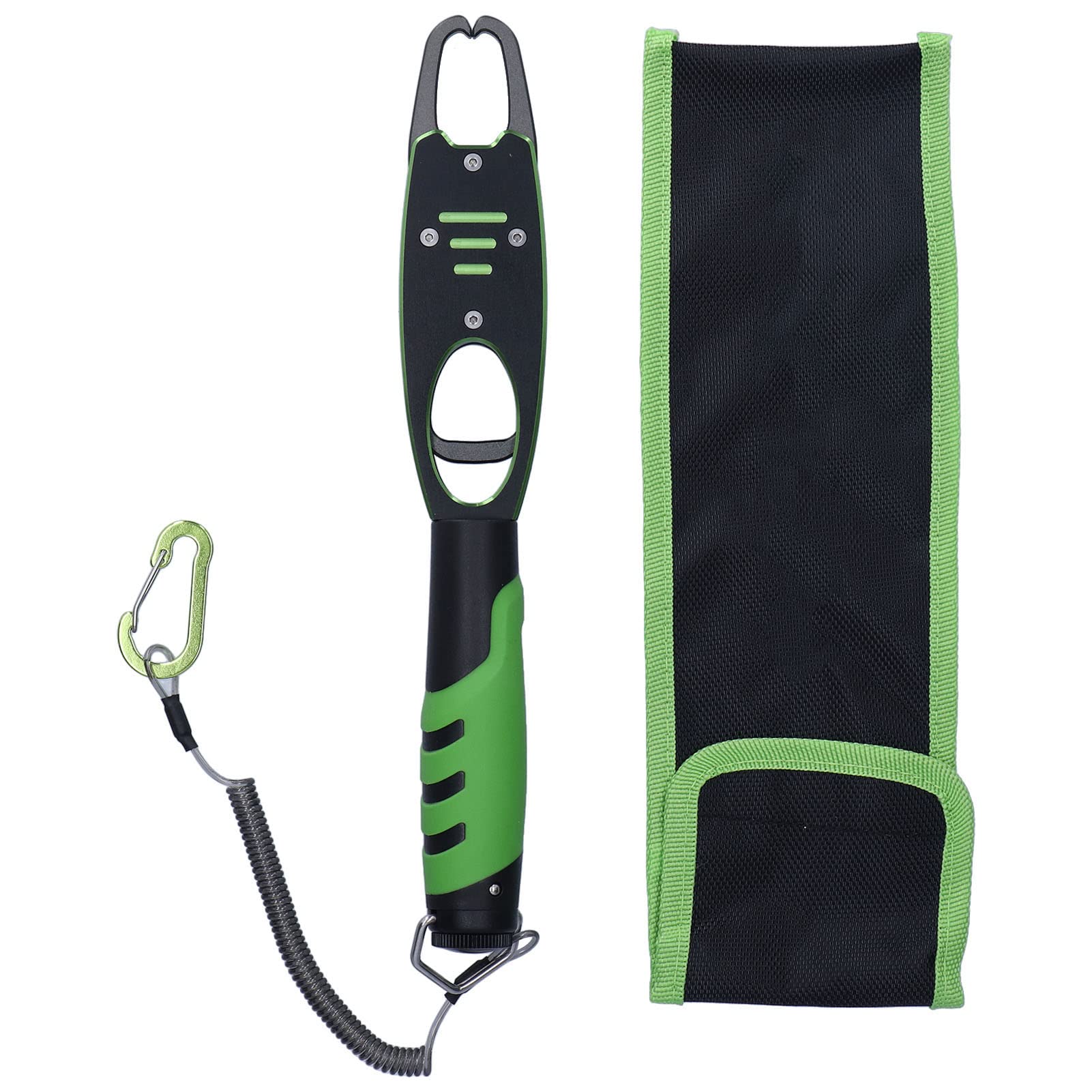 VGEBY Aluminum Fish Lip Gripper - Portable Fishing Tool with Rubber Handle for Catch & Release - Perfect for Bass, Trout, and Saltwater Fishing Accessories