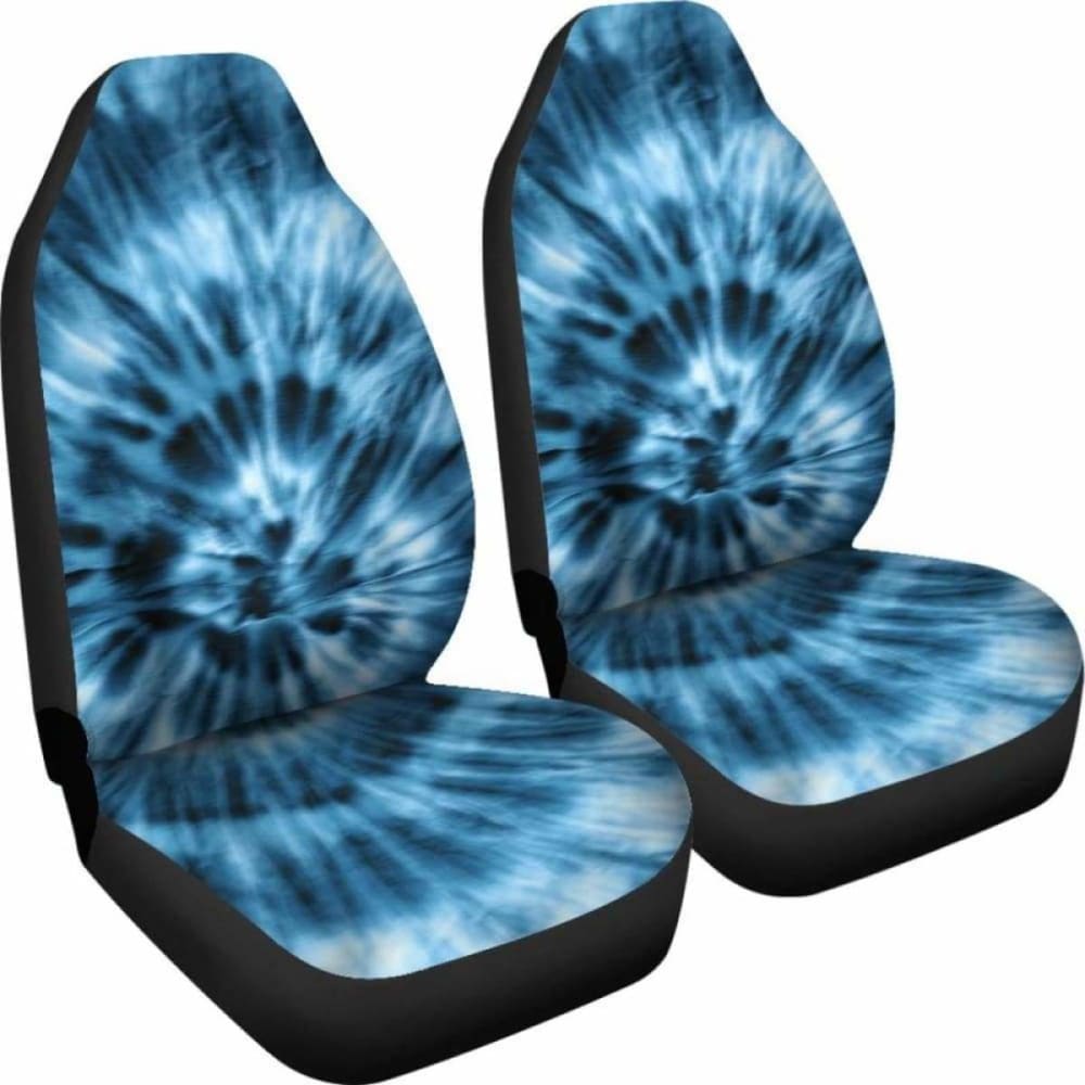 Blue Tie Dye Car Seat Covers - Universal Fit for Cars, Trucks & SUVs - Stylish & Comfortable Protection - Perfect for Road Trips & Daily Commutes