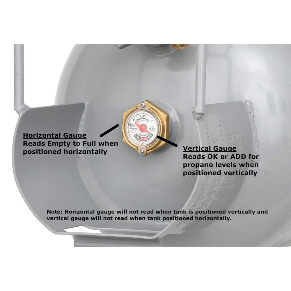Flame King YSN40HOG 40 LB Horizontal & Vertical Propane Tank with OPD Valve & Wheels - Perfect for Grilling, RV Travel, and Outdoor Camping