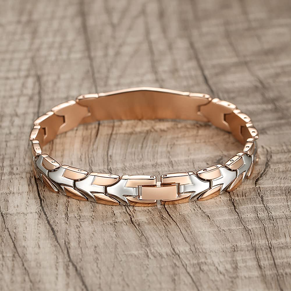 LinnaLove Medical Alert Bracelets for Men & Women - 8.5 Inch Stainless Steel Flying Fish Design with Free Engraving | Emergency ID Bracelet for Allergies, Diabetes & Medical Conditions | Perfect for Daily Wear & Outdoor Activities