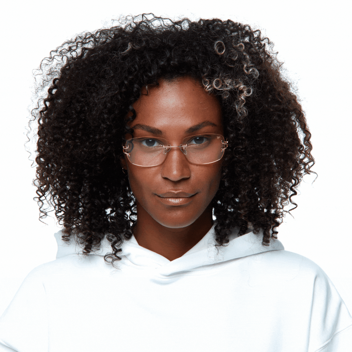 24KT Rose Gold Bal Harbour Rimless Drill Mount - Premium Eyeglass Frame for Fashion & Everyday Wear