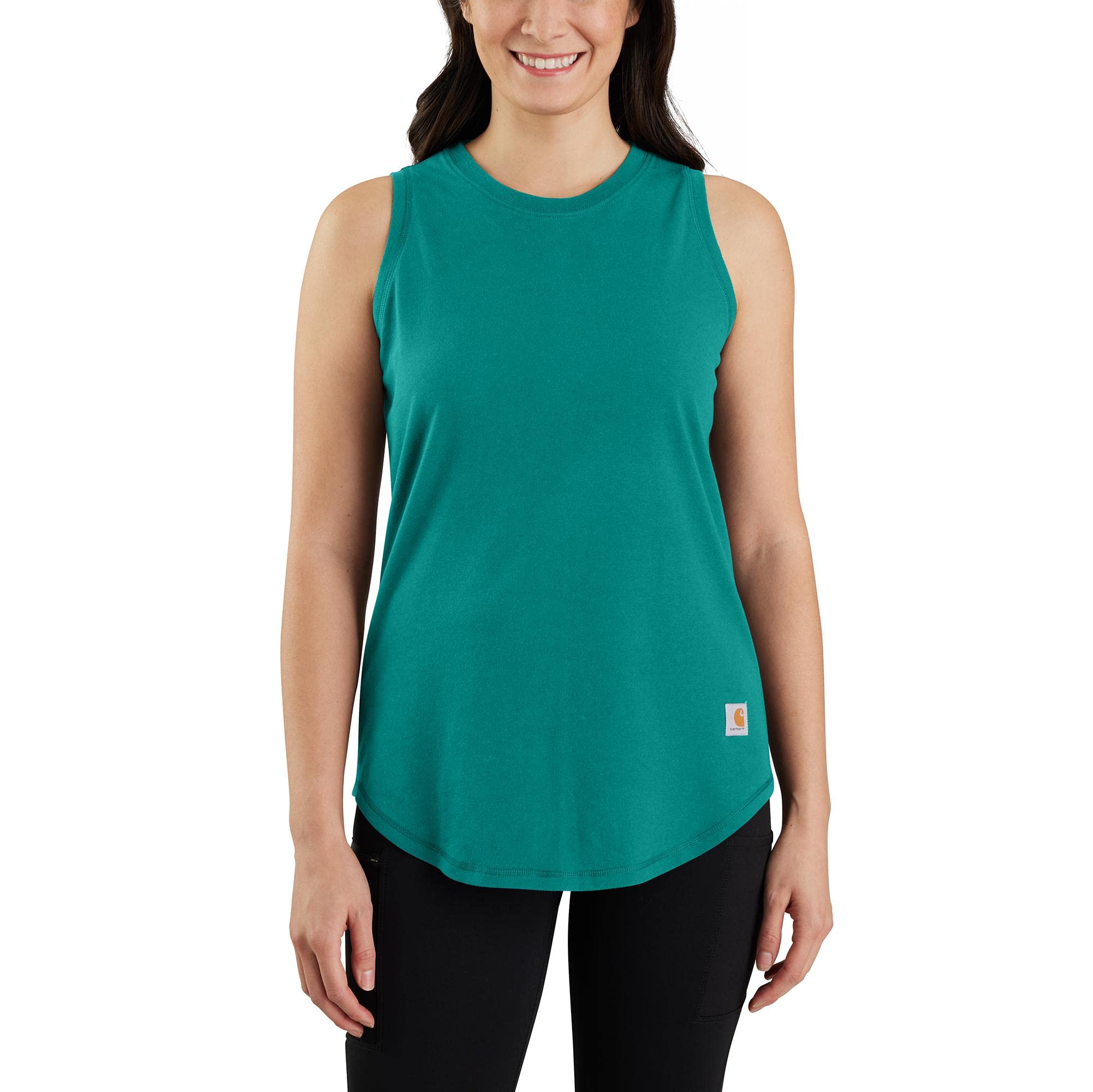 Carhartt Women's Force Relaxed Fit Midweight Work Tank Top - Comfortable & Durable for Construction, Landscaping & Outdoor Activities