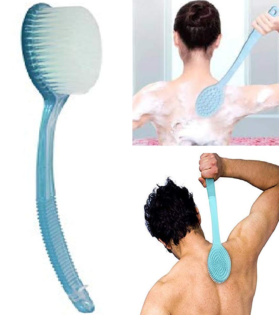 BOXO Full Body Bath & Shower Brush with Long Handle - Exfoliating Back Scrubber & Massager for Deep Cleaning - Pack of 1 - Perfect for Spa Days & Hard-to-Reach Areas