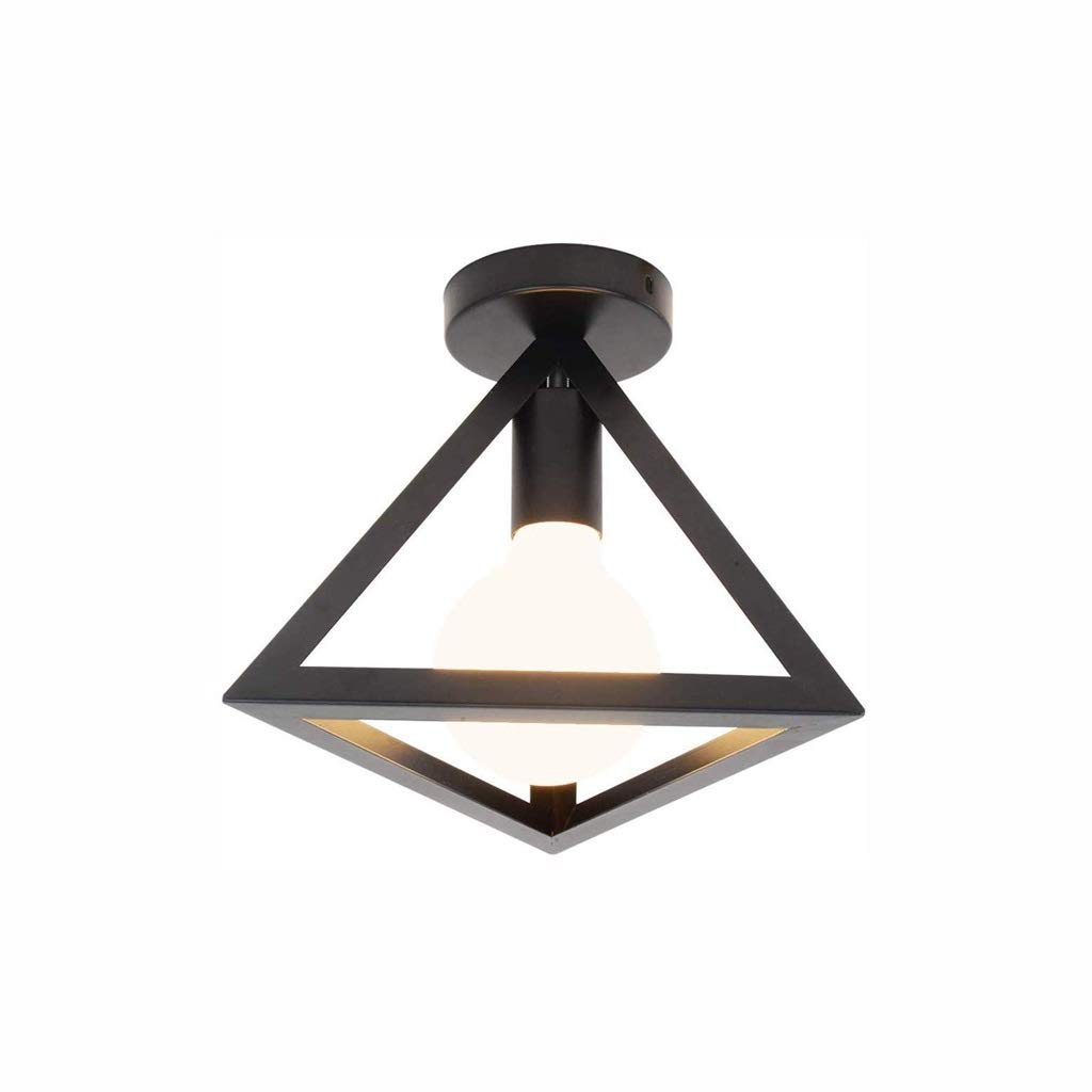 NA XMMDD Iron Recessed Triangle Ceiling Light - Modern Industrial Lighting Fixture for Hallway, Staircase, Bedroom & Kitchen | Perfect for Home, Office & Commercial Spaces