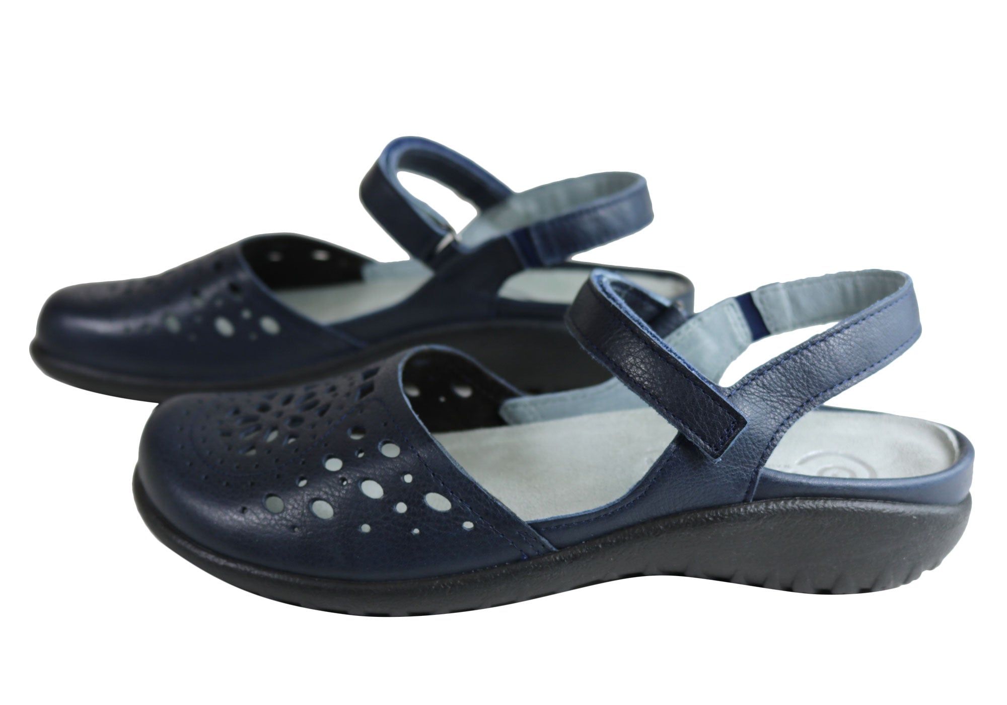 Naot Arataki Women's Orthopedic Leather Flat Sandals - Comfortable Closed-Toe Shoes for Plantar Fasciitis & Arch Support - Perfect for Work, Travel & Everyday Wear