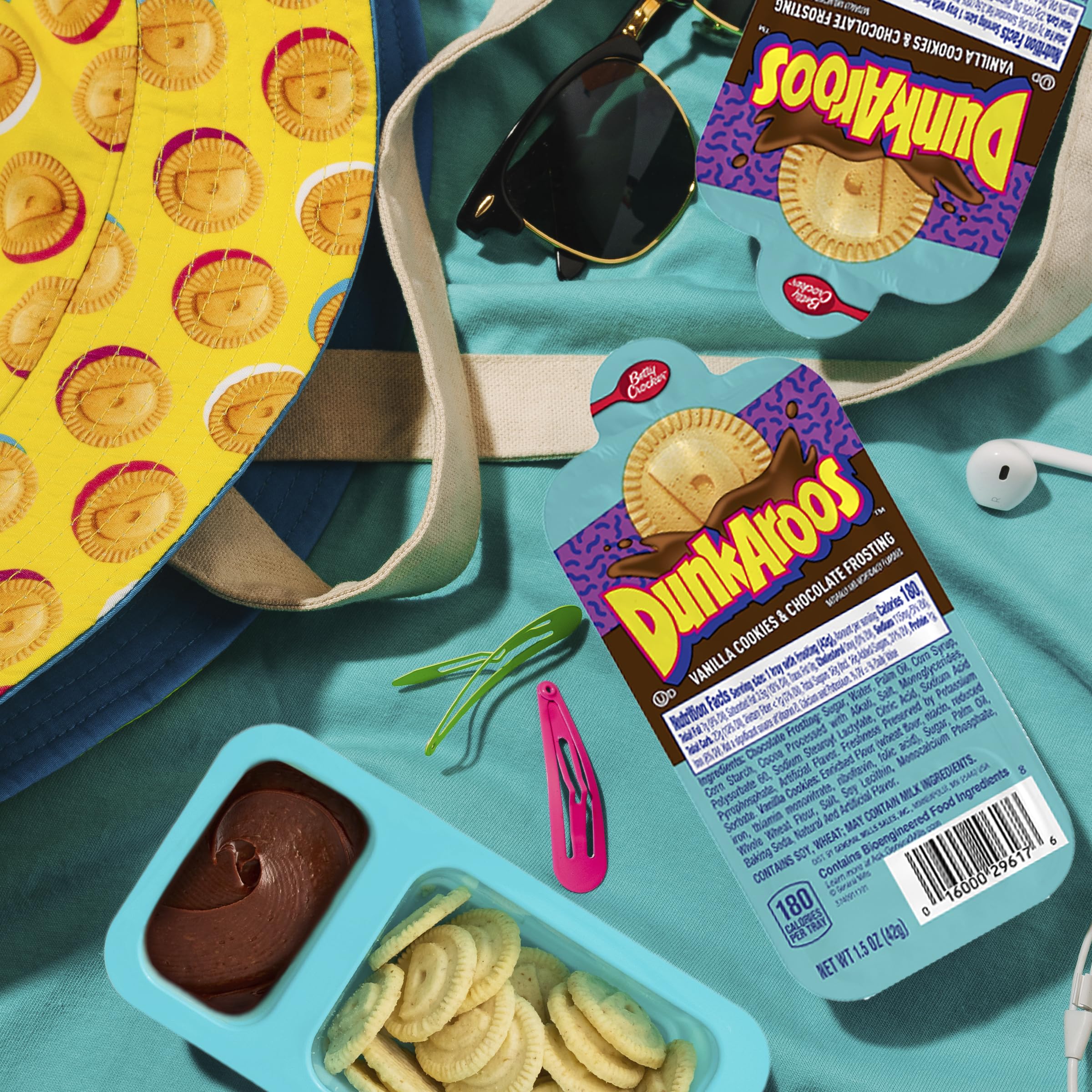 Betty Crocker Dunkaroos Vanilla Cookies with Chocolate Frosting - 12 Count (Pack of 3) | Fun Snack for Kids Lunch Box, Birthday Parties & After School Treats