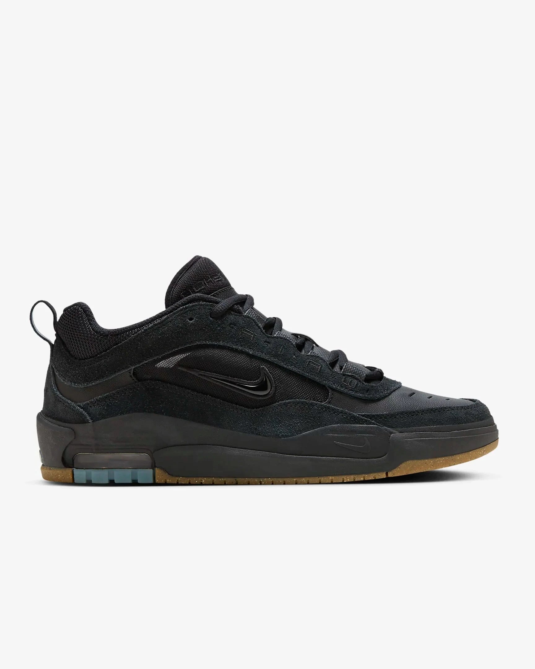 Nike SB Air Max Ishod Skateboarding Shoes - Black/Black/Anthracite - Men's High-Performance Sneakers for Skateboarding & Streetwear Fashion