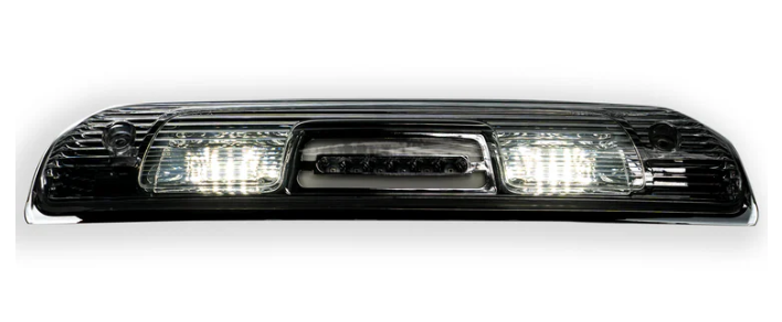 High Power Red CREE XML LED 3rd Brake Light with White LED Cargo Lights - Compatible with 2014-2018 Chevy Silverado 1500 & 2014-2019 GMC Sierra 2500/3500 - Clear Lens - Enhanced Safety & Style for Night Driving & Off-Road Adventures