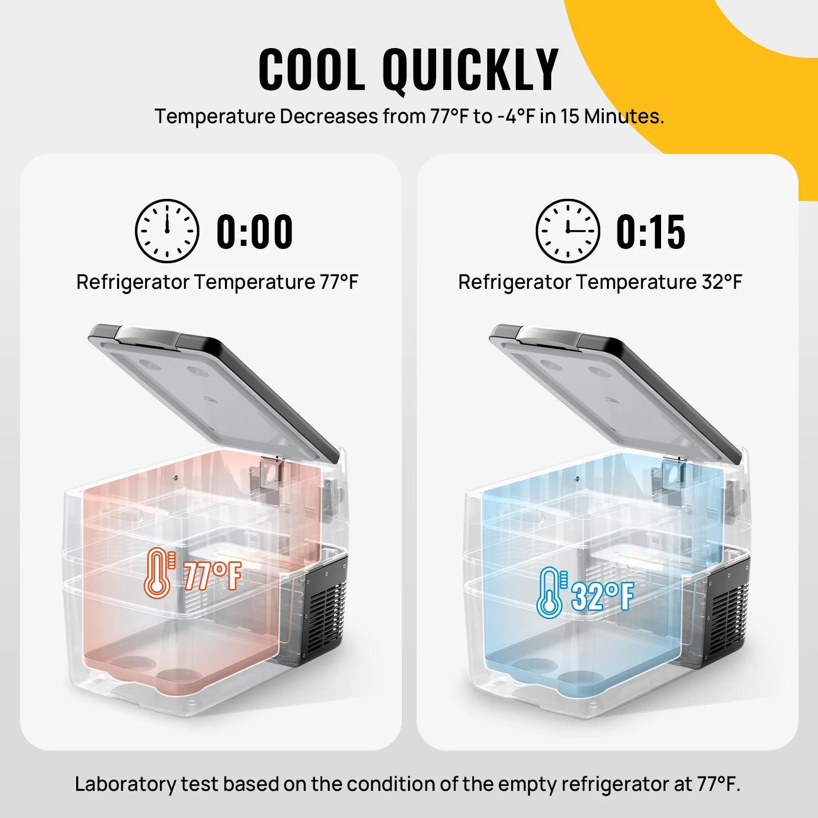 BougeRV 12V 42 Quart (40L) Portable Car Refrigerator Freezer for Camping, Road Trips & Outdoor Adventures - Compact Fridge for Food, Drinks & Medical Supplies