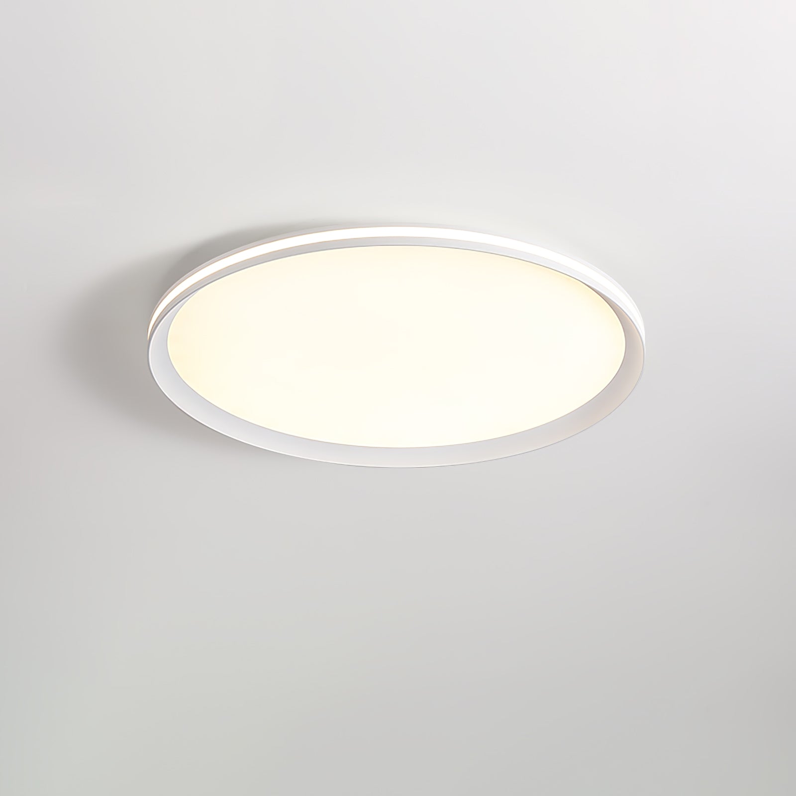 Modern Acrylic Circular LED Ceiling Light Fixture - Energy Efficient Dimmable Flush Mount Lighting for Bedroom, Living Room, Kitchen & Office