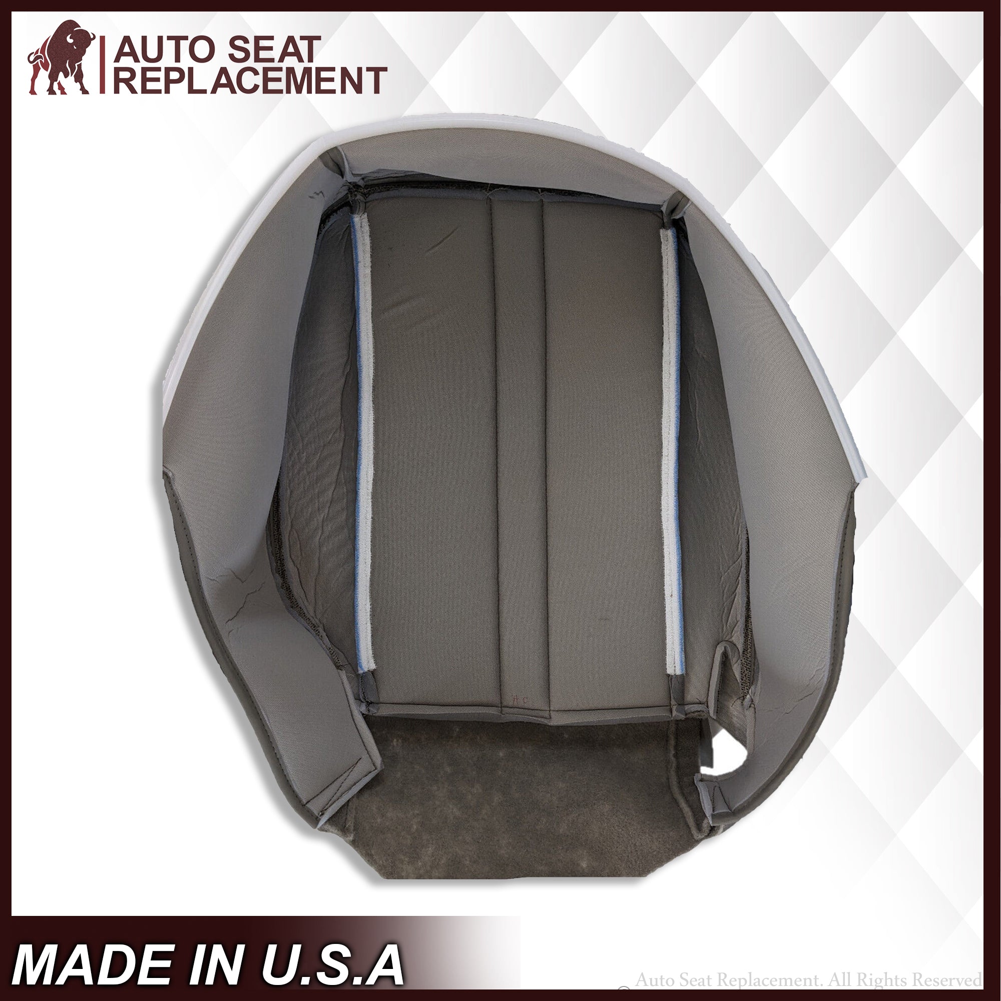 2003-2018 Chevy Express 1500 2500 3500 Custom Fit Pewter Gray Cloth Seat Covers - Durable Protection for Work Trucks & Family Vans