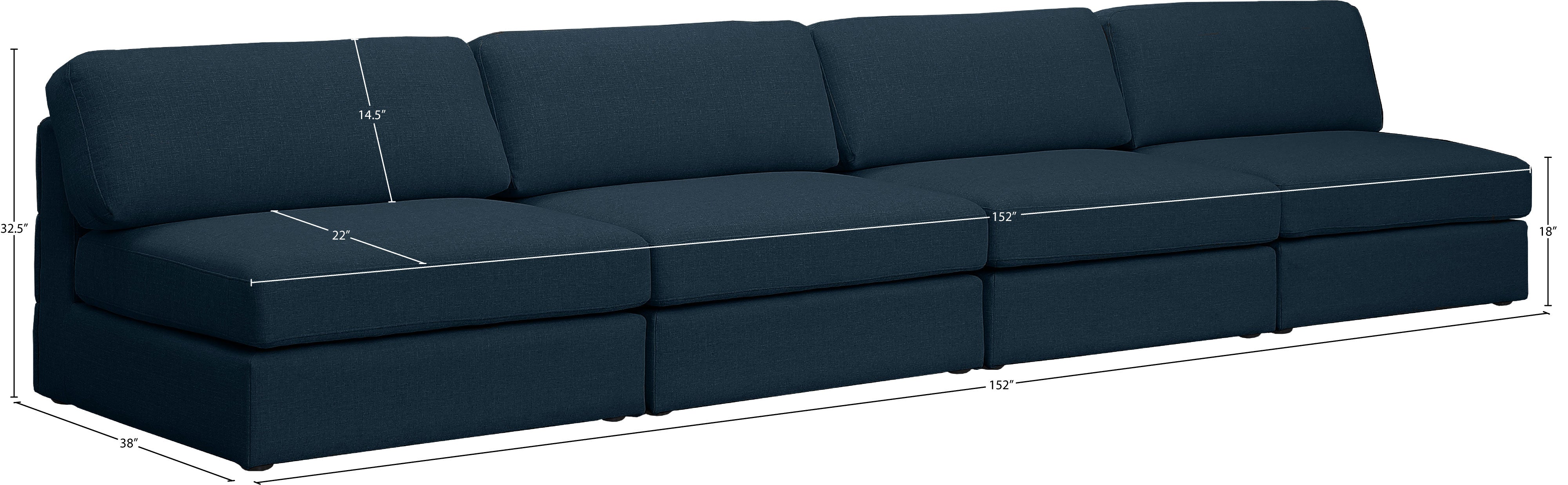 Beckham Durable Linen Textured Fabric Modular Sofa - Modern Sectional Couch for Living Room, Lounge & Family Room Comfort