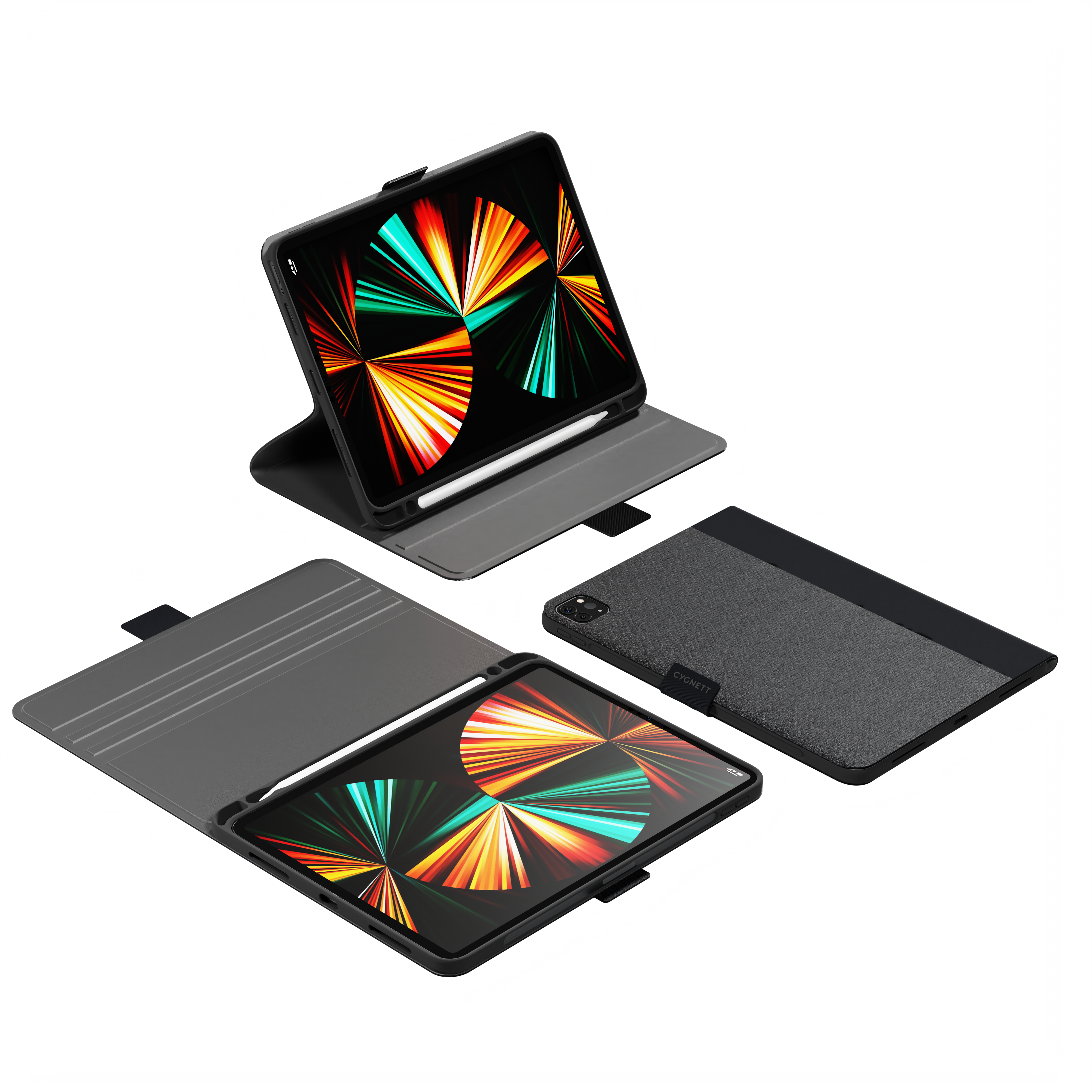 Slim Protective Case for iPad Pro 13 Inch (M4 7th Generation 2024) - Ultra Thin Lightweight Cover with Shockproof Design - Perfect for Work, Travel & Everyday Use