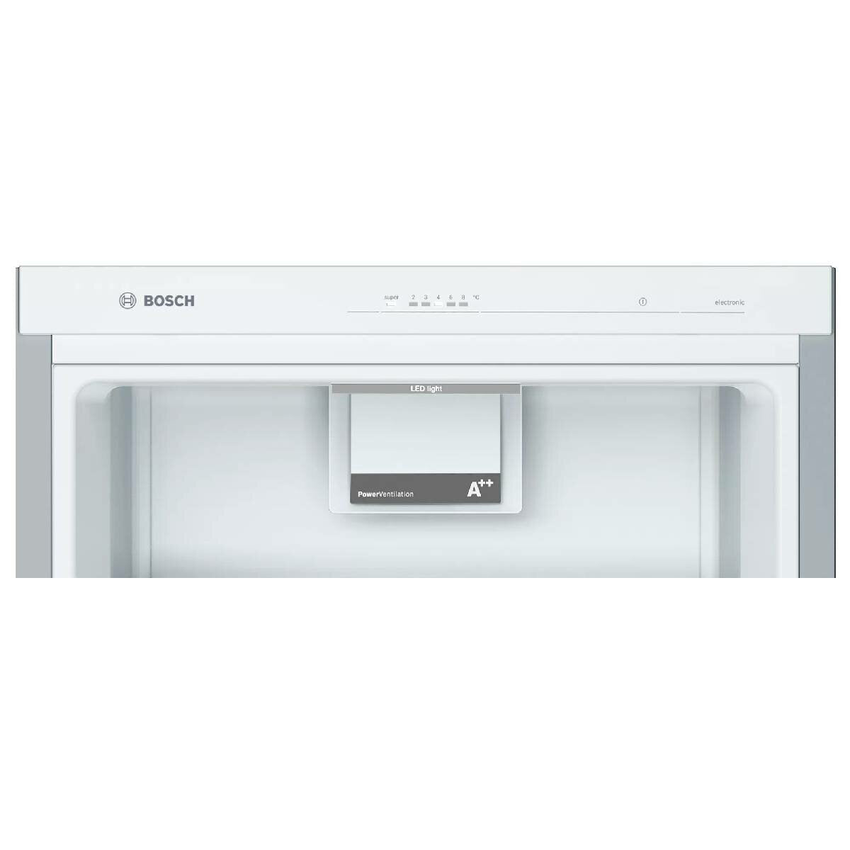 Bosch Series 4 324L Freestanding Refrigerator KSV33VI3A - Energy Efficient Large Capacity Fridge for Modern Kitchen, Home & Restaurant Use