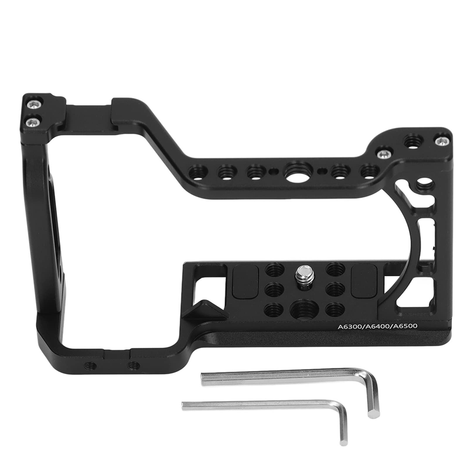 Sony A6500 A6400 A6300 A6000 Camera Protective Aluminum Alloy Base Plate - Anti-Slip Bottom Grip for Photography & Videography | Perfect for Travel Vlogging, Street Photography and Studio Shooting