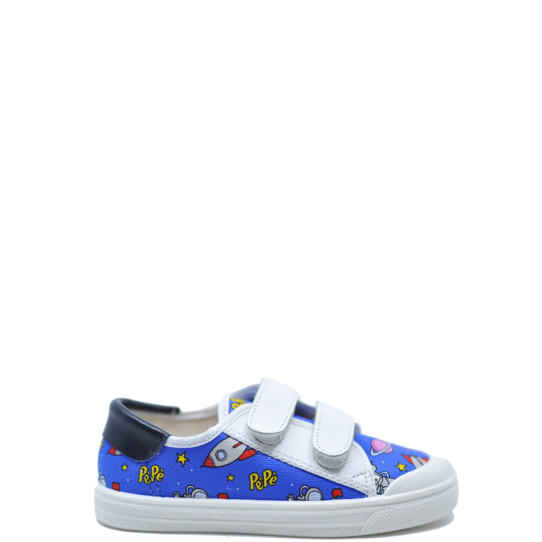 Pepe Astronaut Hook and Loop Sneakers for Kids - Comfortable Lightweight Space-Themed Shoes for Boys & Girls - Perfect for School, Playground & Outdoor Activities