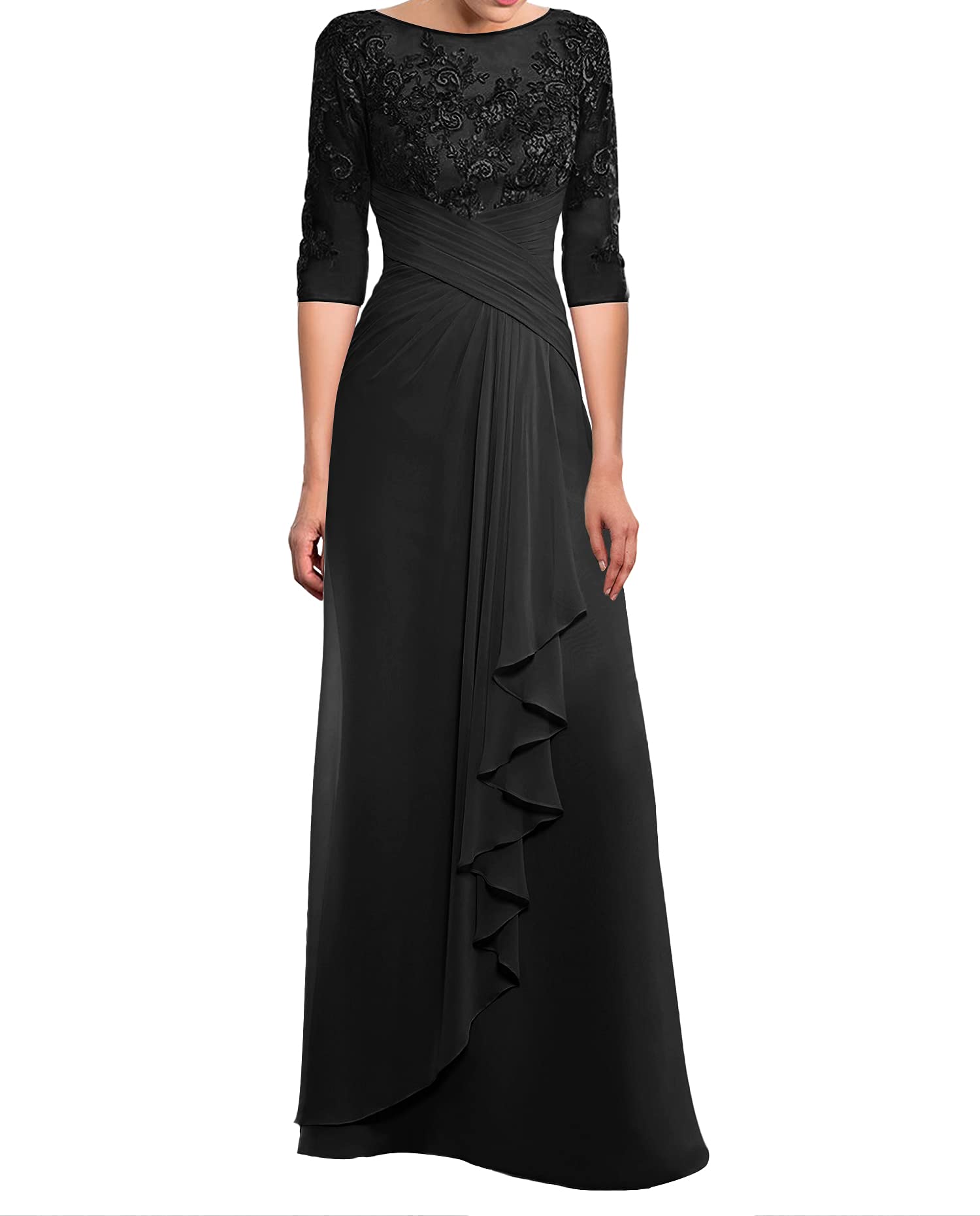 Elegant Mother of The Bride Dresses - Lace Formal Evening Gowns Long Chiffon Wedding Guest Dresses for Women - Perfect for Weddings, Galas & Special Occasions