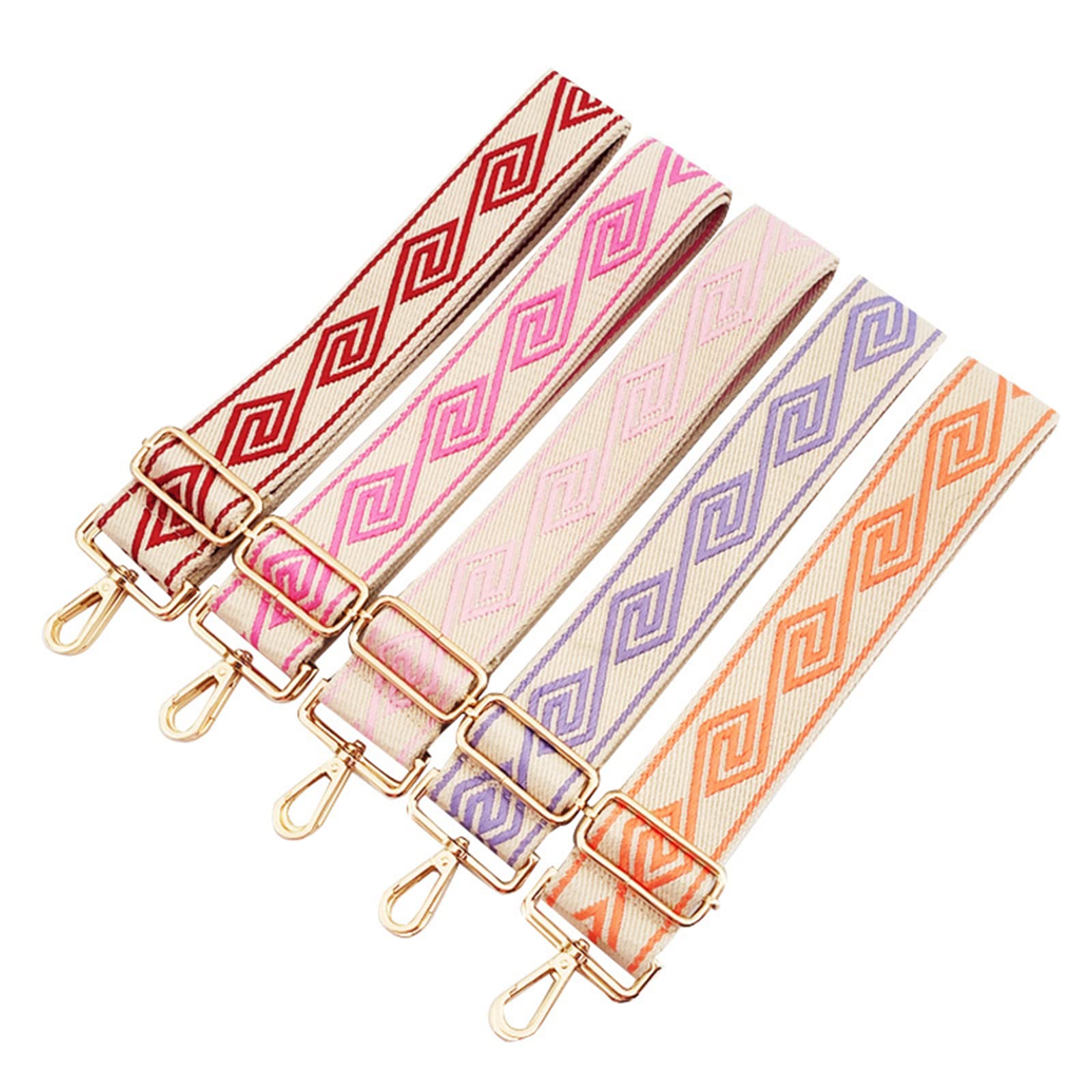 Adjustable Crossbody Handbag Strap Replacement - Wide Diamond Pattern Purse Strap Extender (Light Purple) for Women's Shoulder Bags & Tote Bags | Fashion Accessory & Daily Use