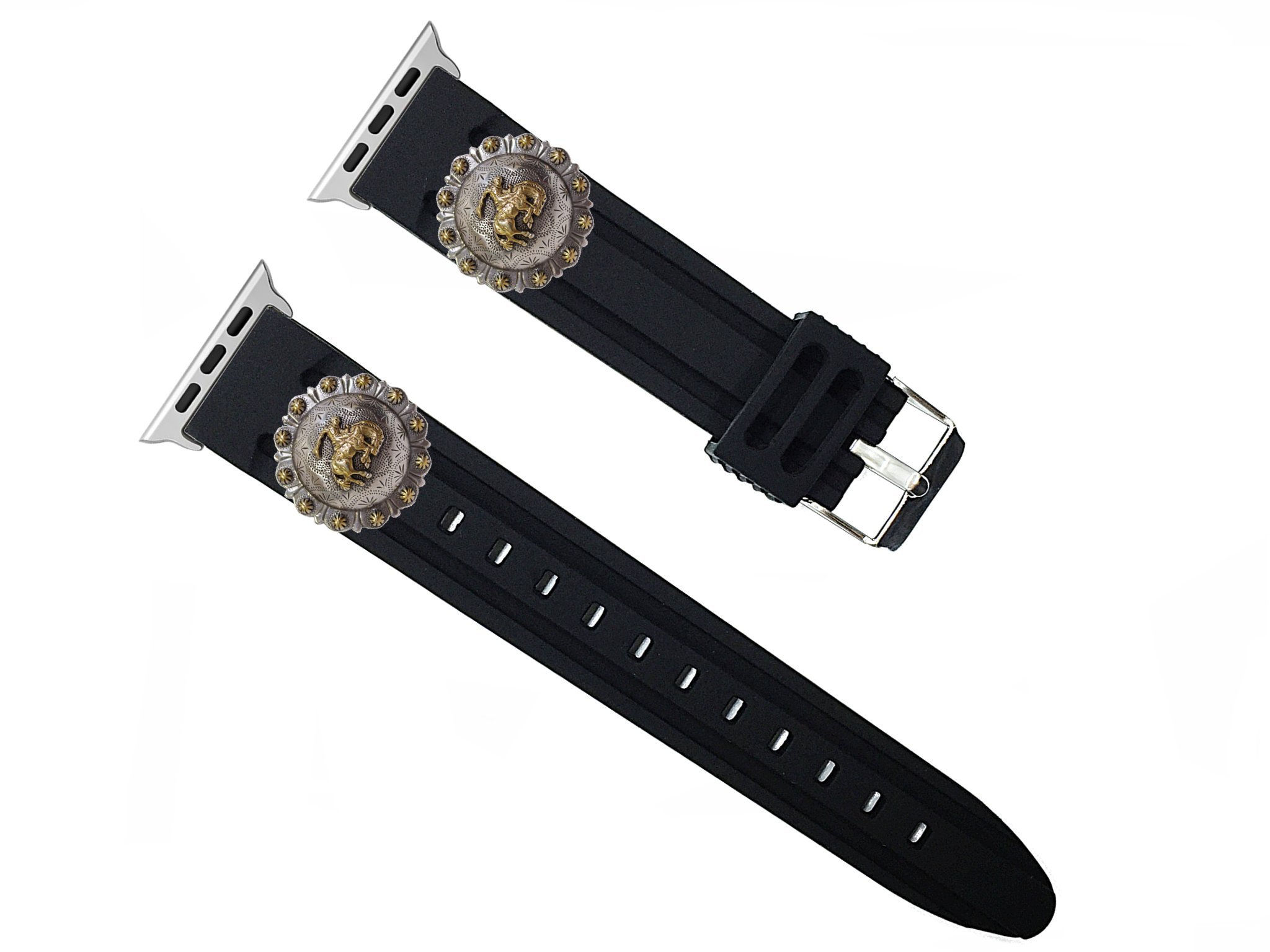 Durable Cowboy 2-Slot Reinforced Replacement Band Strap for Apple Watch 42mm 44mm 45mm Ultra 2/1 49mm - Compatible with Series 9/8/7/SE/6/5/4/3/2/1 - Perfect for Outdoor Activities, Workouts & Daily Wear
