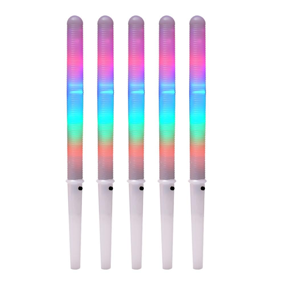 Glow in the Dark Cotton Candy Sticks - Reusable LED Glow Sticks for Cotton Candy Machines - Colorful Light Up Cones for Parties, Carnivals & Night Events