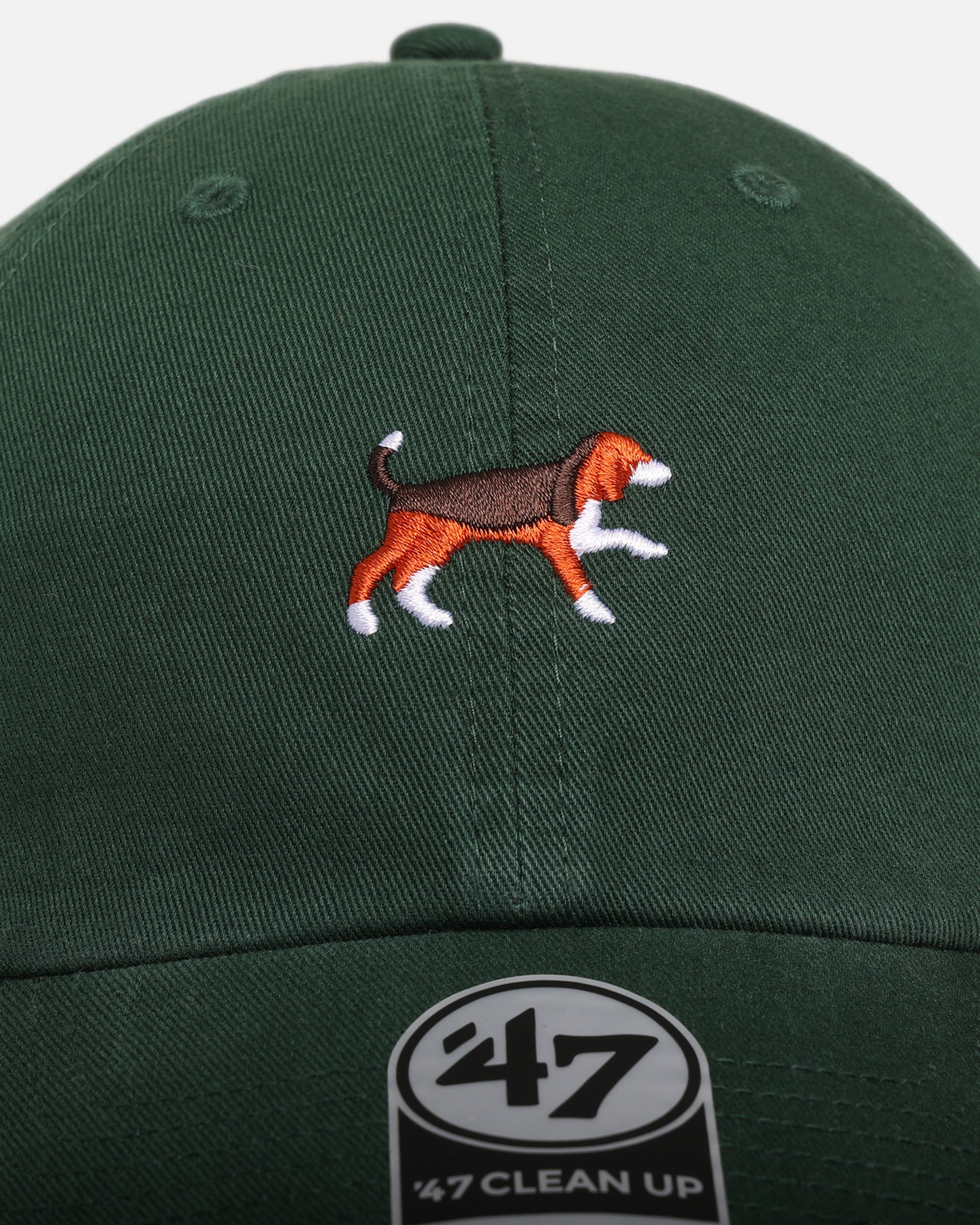 47 Brand Beagle 'Dog Collection' 47 Clean Up Strapback Dark Green Hat - Adjustable Snapback Cap for Dog Lovers, Outdoor & Casual Wear
