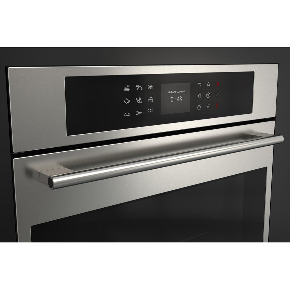 Fulgor Milano 24 Inch Stainless Steel Electric Single Wall Oven with Self-Cleaning & Convection - F7SP24S1 | Perfect for Modern Kitchens, Baking, Roasting & Entertaining