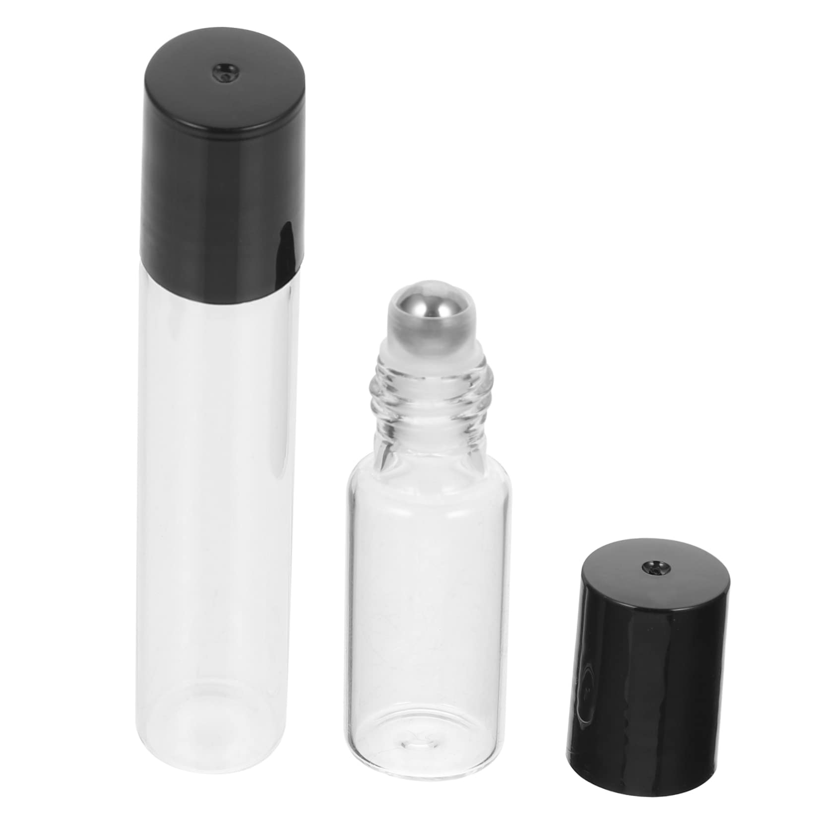 FOMIYES 10 Pack Essential Oil Roller Bottles - Portable Glass Roll-On Bottles for Aromatherapy, Travel, Skincare & DIY Beauty - Perfect for Toiletries, Makeup & Essential Oil Blending on the Go
