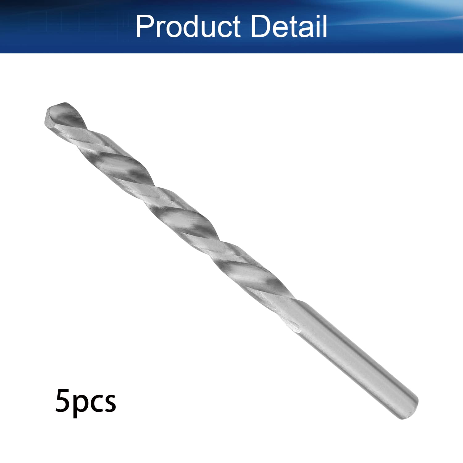 6.9mm HSS Twist Drill Bit Set - 2pcs High Speed Steel Jobber Drill Bits for Steel & Aluminum Alloy - Perfect for Metalworking, DIY Projects & Home Repairs