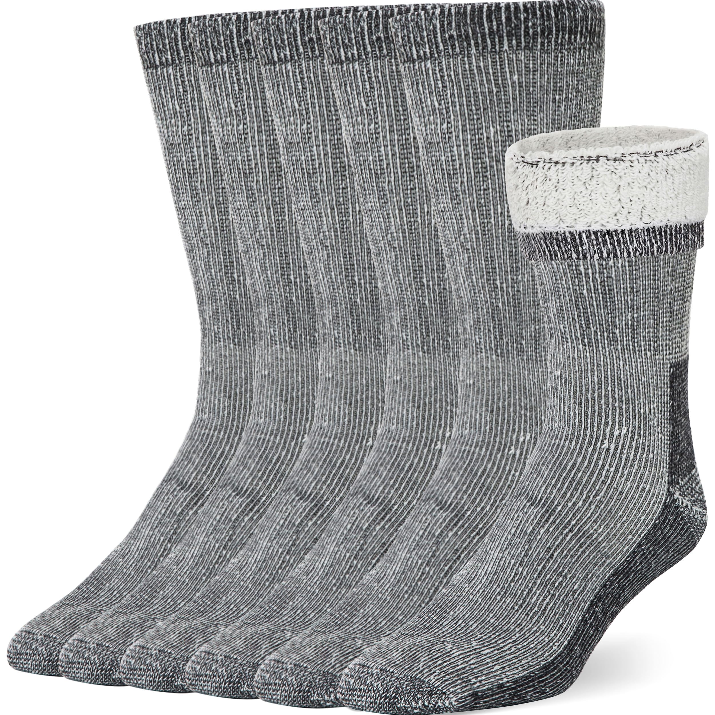 COZIA Merino Wool Socks for Men & Women - Warm Thermal Boot Hiking Socks (3 Pairs) - Perfect for Winter Outdoor Activities, Camping & Cold Weather Adventures