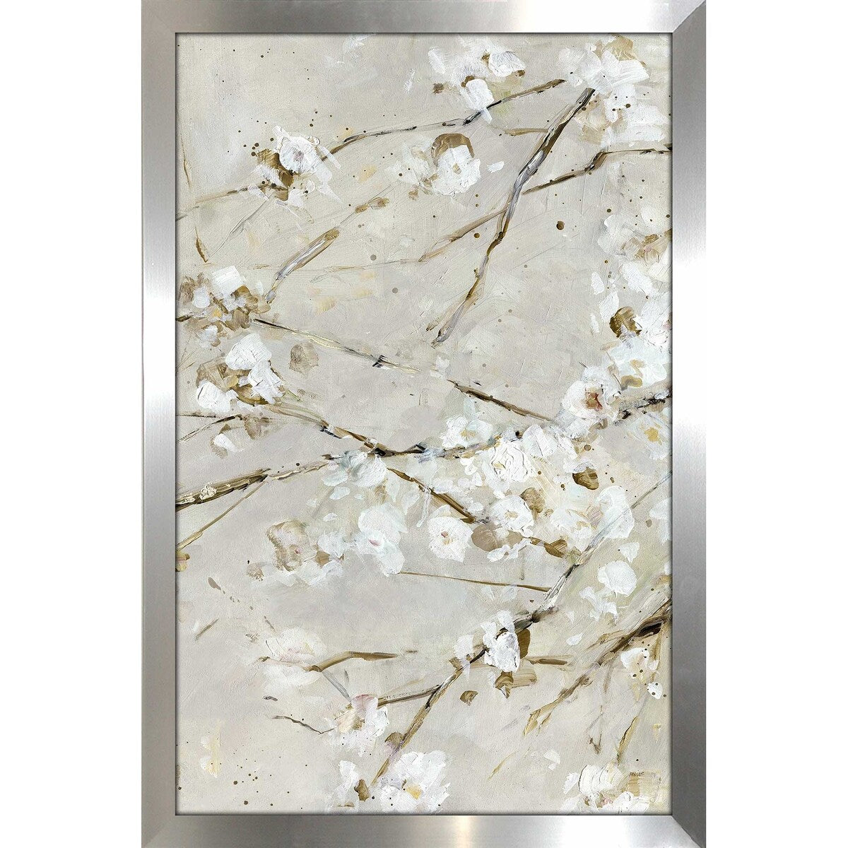 Blossom Confetti Vertical Floral Art Print by Sally Swatland - Premium Acrylic Wall Decor for Living Room, Bedroom & Office