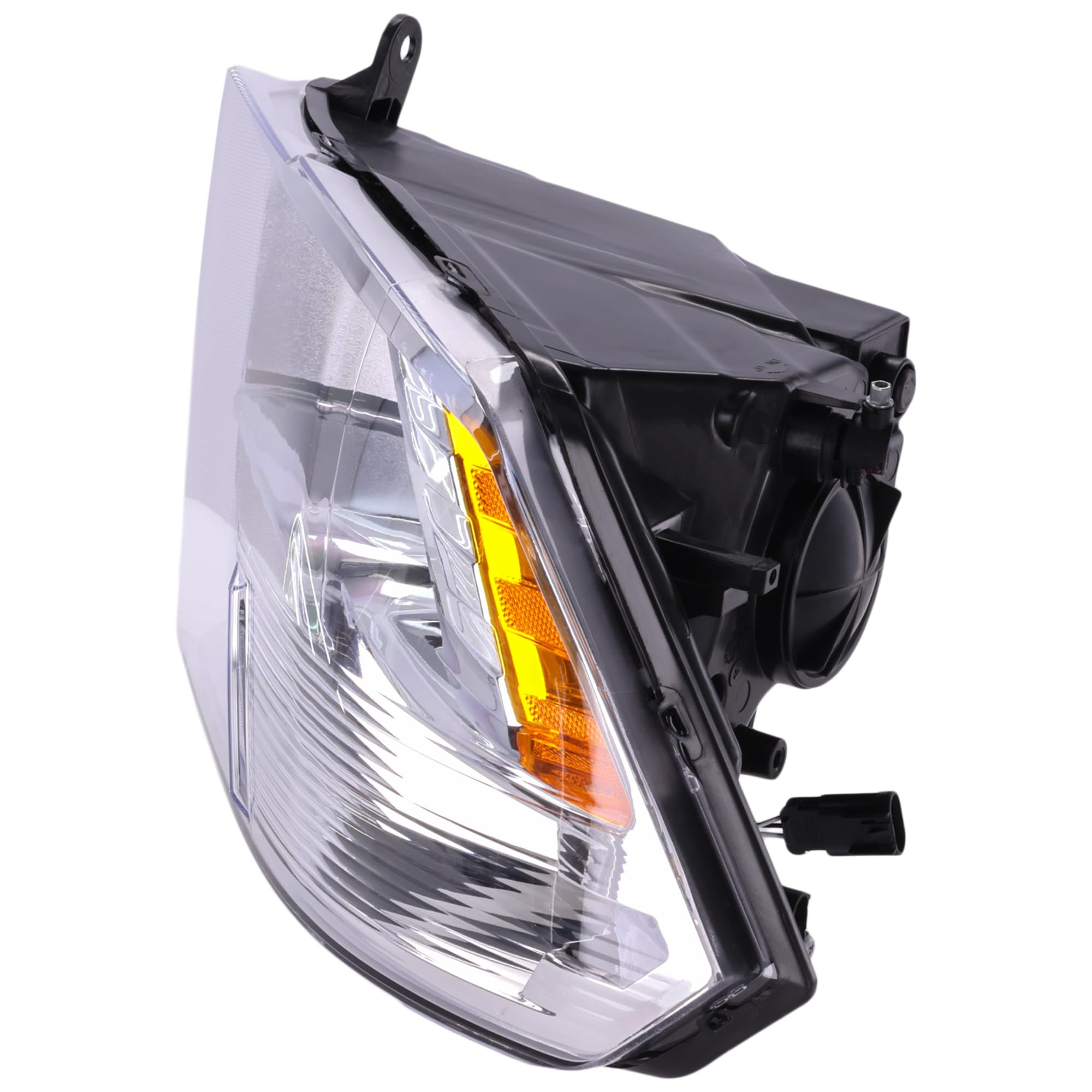 Evan Fischer Driver Side Headlight Assembly for Ram 1500 2013-2018 & 2500 - Halogen Quad Light Replacement (CAPA Certified) - Fits Models Without DRL - Replaces OEM# 68096439AJ - Perfect for Night Driving & Off-Road Adventures