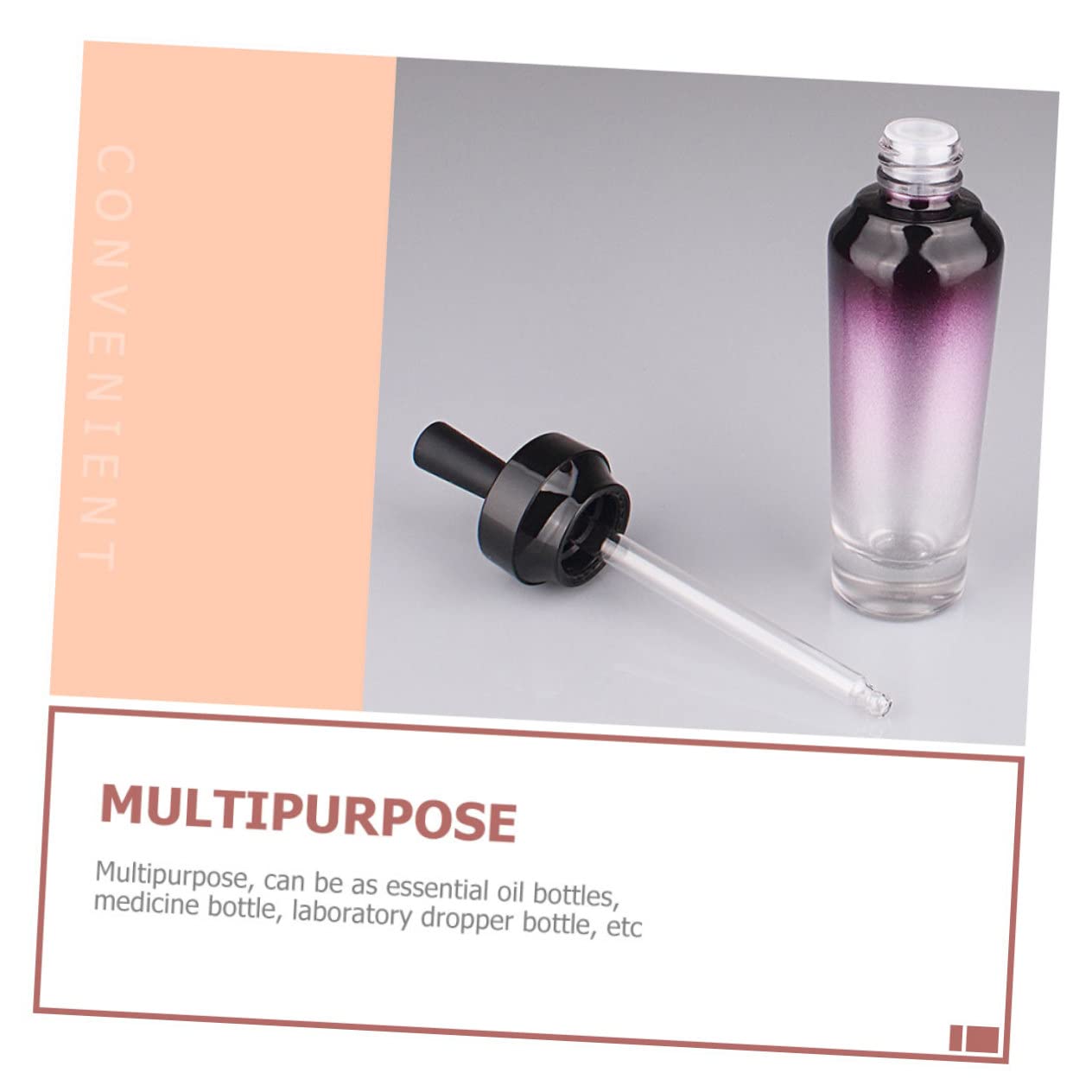 Minkissy 20ml Refillable Glass Perfume Bottles with Dropper - Leakproof Essential Oil Containers for Travel, Aromatherapy & DIY Beauty Products