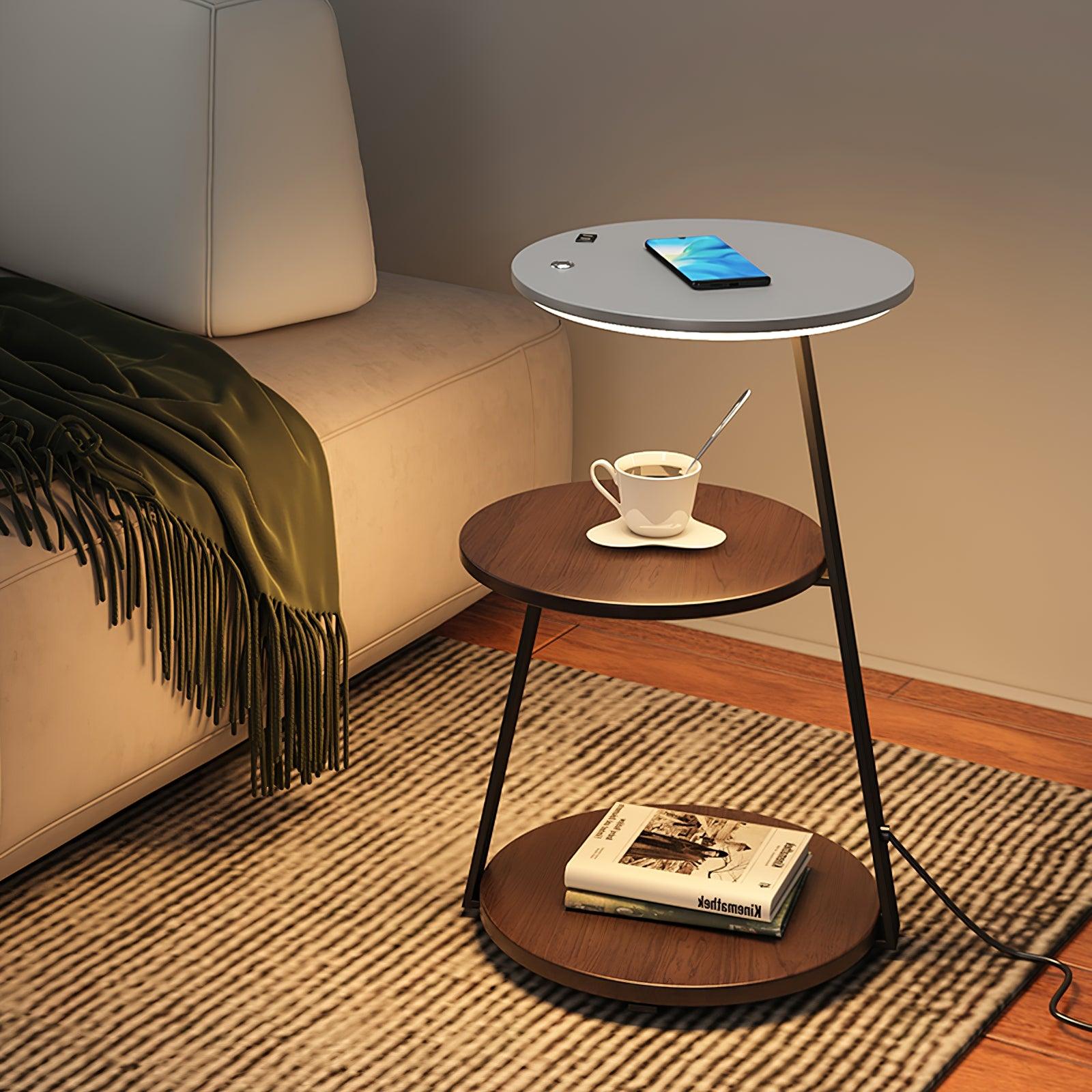 Antony Side Floor Lamp - Modern LED Standing Lamp with Adjustable Brightness for Living Room, Bedroom & Office - Warm White Light for Reading & Relaxing