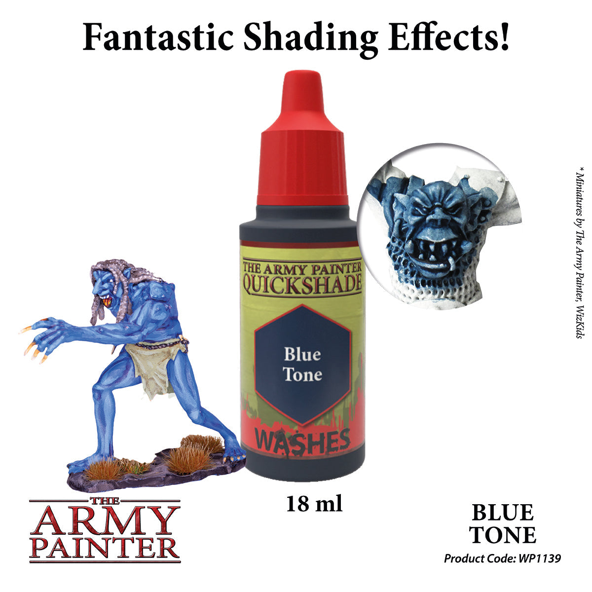 Warpaints Washes: Blue Tone Acrylic Paint for Miniatures & Models - Perfect for War Gaming, Tabletop RPGs, and Hobby Painting