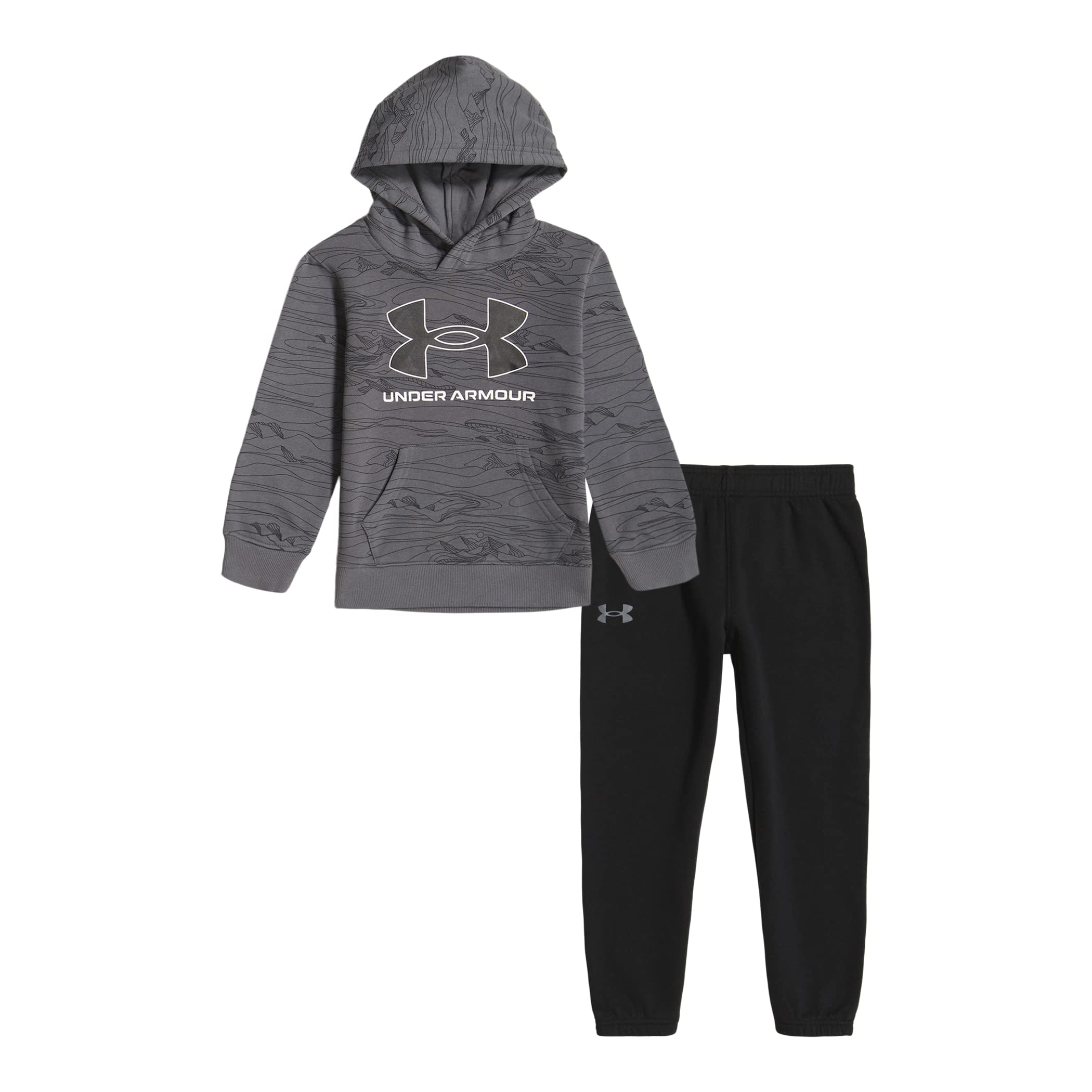 Under Armour Men's Outdoor Activewear Set - Moisture-Wicking Performance Shirt & Convertible Pants for Hiking, Running & Gym Workouts