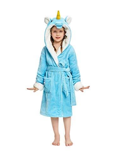 Soft & Cozy Princess Unicorn Bathrobe for Kids - Fast Priority Shipping - Perfect for Birthday Gifts, Spa Days & Bedtime Comfort