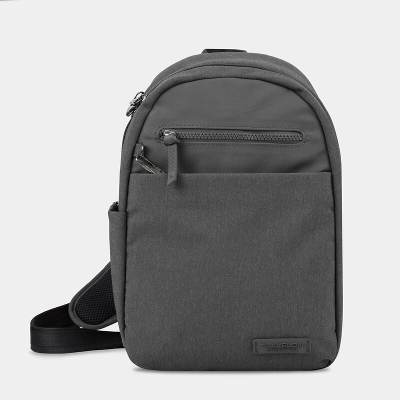 Travelon Anti-Theft Metro Sling Bag - Secure Crossbody Purse for Women & Men - RFID Blocking, Cut-Resistant Straps - Perfect for Travel, Commuting & Urban Adventures