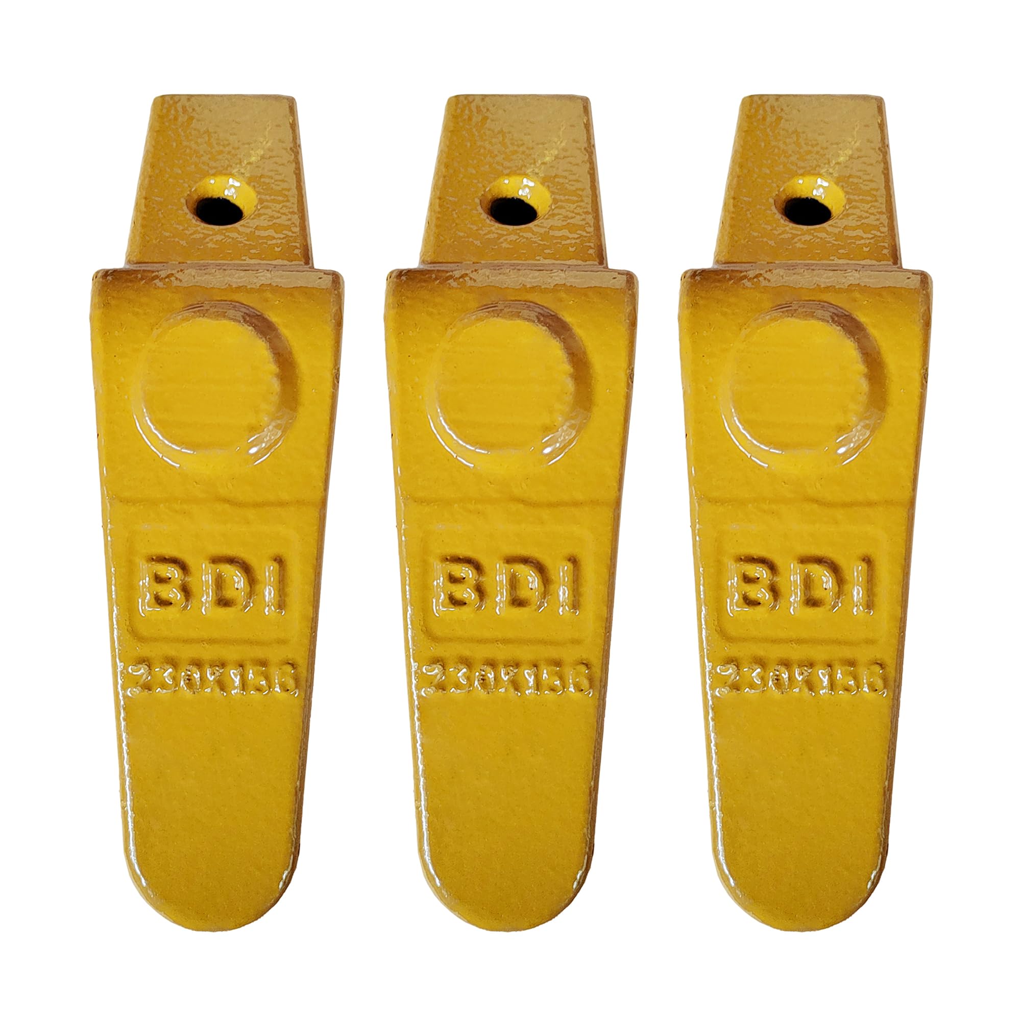 BDI Wear Parts 230X156 Teeth Adapter - 3PK Mini Excavator Weld-On Shanks for X156L X156S X156T X156WT Style Bucket Teeth - Heavy Duty Replacement for Digging, Trenching & Construction Work