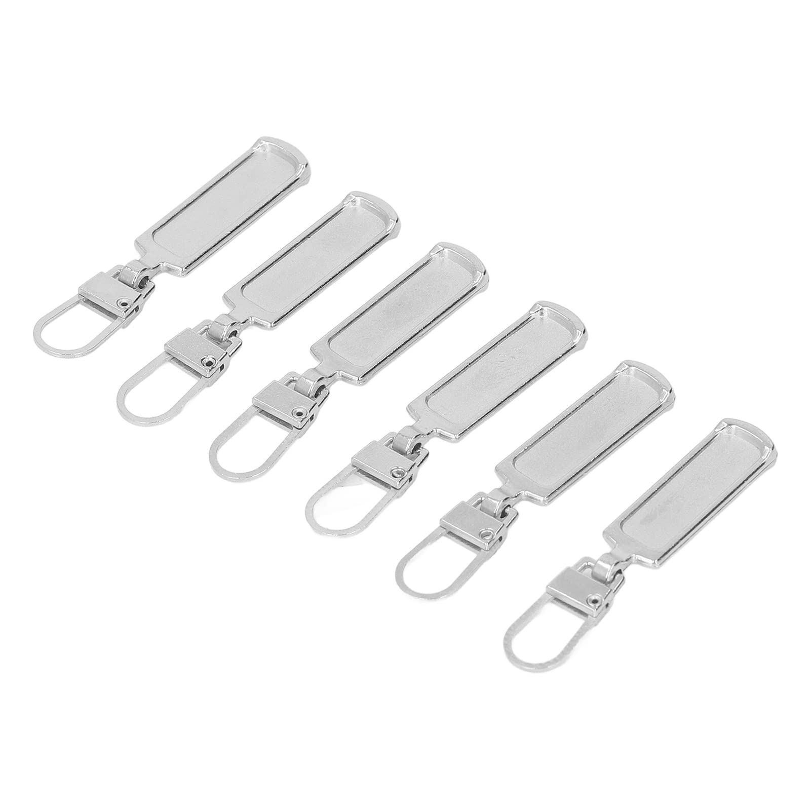 Silver Zipper Pull Tab - Multi-Purpose DIY Replacement for Handbags, Backpacks & Luggage | Easy to Install & Durable Fashion Accessory for Daily Use
