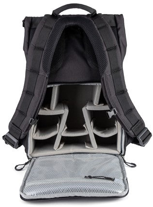 Jasper 2.0 Medium Rolltop Backpack - 7.5L & 9L Capacity - Waterproof Black Hiking Backpack for Men & Women - Perfect for Outdoor Adventures, Travel & Daily Commute
