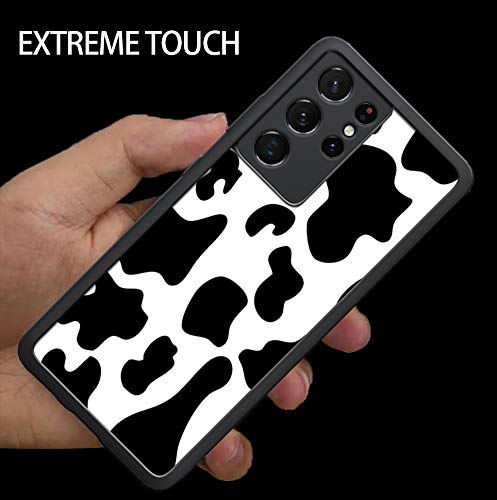 Samsung Galaxy S21 Ultra Case - Shockproof TPU Phone Cover with Cow Print Design - Slim Protective Case for Galaxy S21 Ultra - Perfect for Daily Use, Travel & Outdoor Activities
