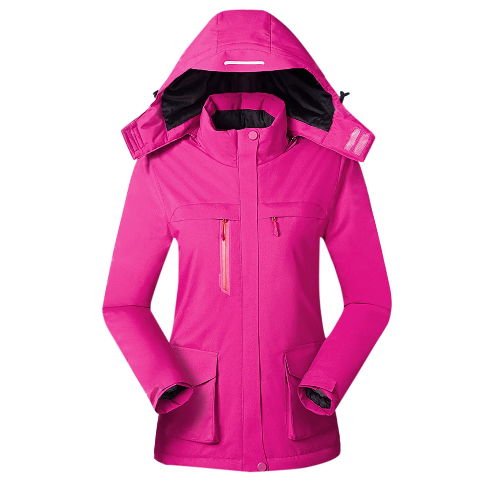 Women's Heated Jacket with 3 Temperature Settings & 4 Heating Zones - Winter Warm Coat with Neck Warmer, Machine Washable (Batteries Not Included) | Perfect for Outdoor Activities, Skiing, Hiking & Cold Weather Commutes