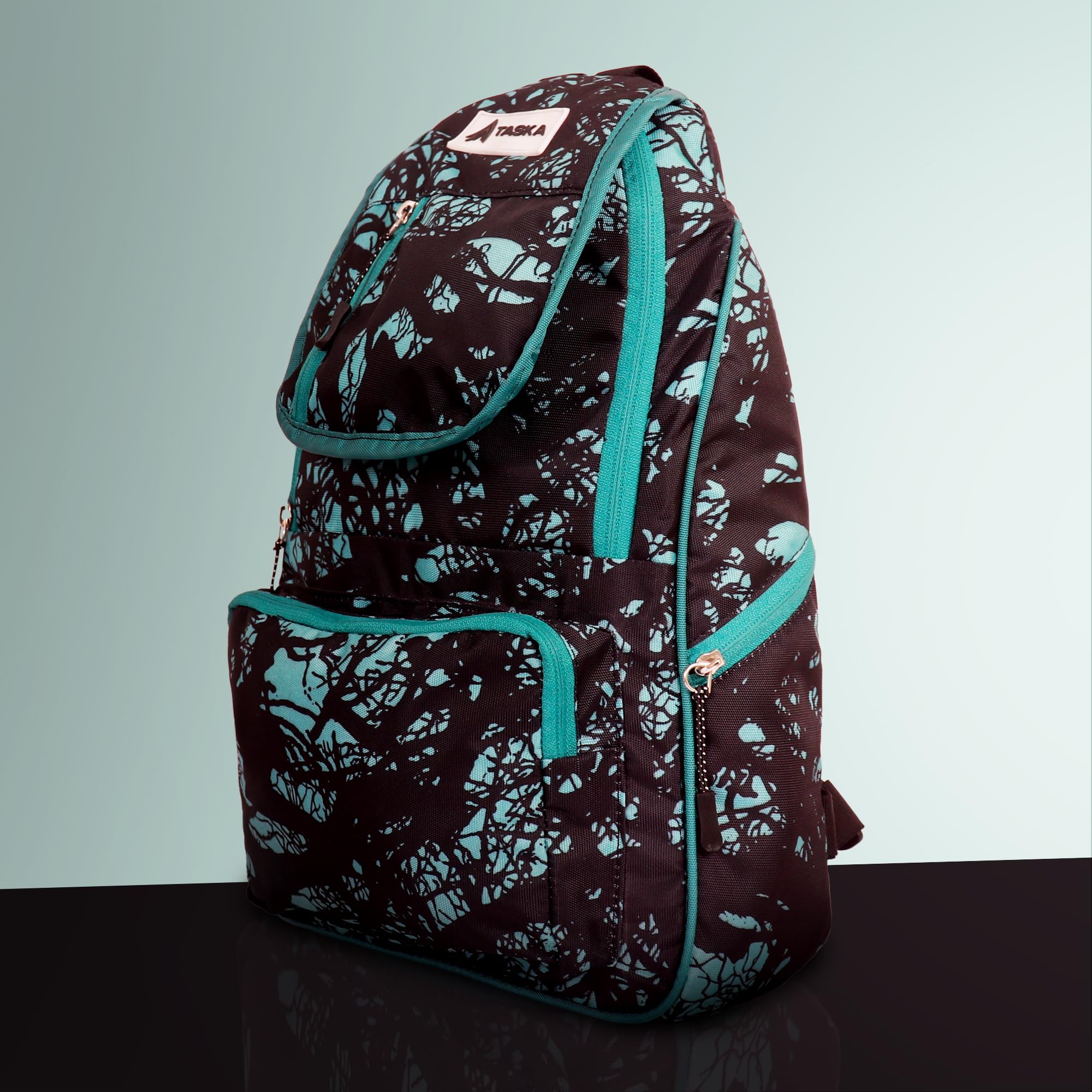 Water Resistant Polyester Laptop Backpack for Men & Women - Durable College School Office Bag with Rain Cover - Ideal for Commuting, Travel & Daily Use