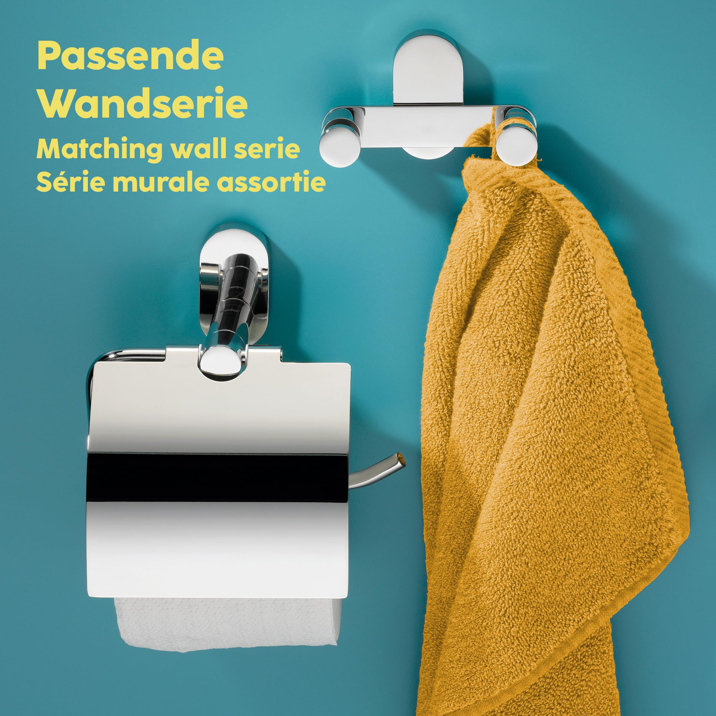 Premium Stainless Steel Towel Holder - Silver Finish, 32 x 18 x 85 cm - Perfect for Bathroom, Kitchen & Spa Organization