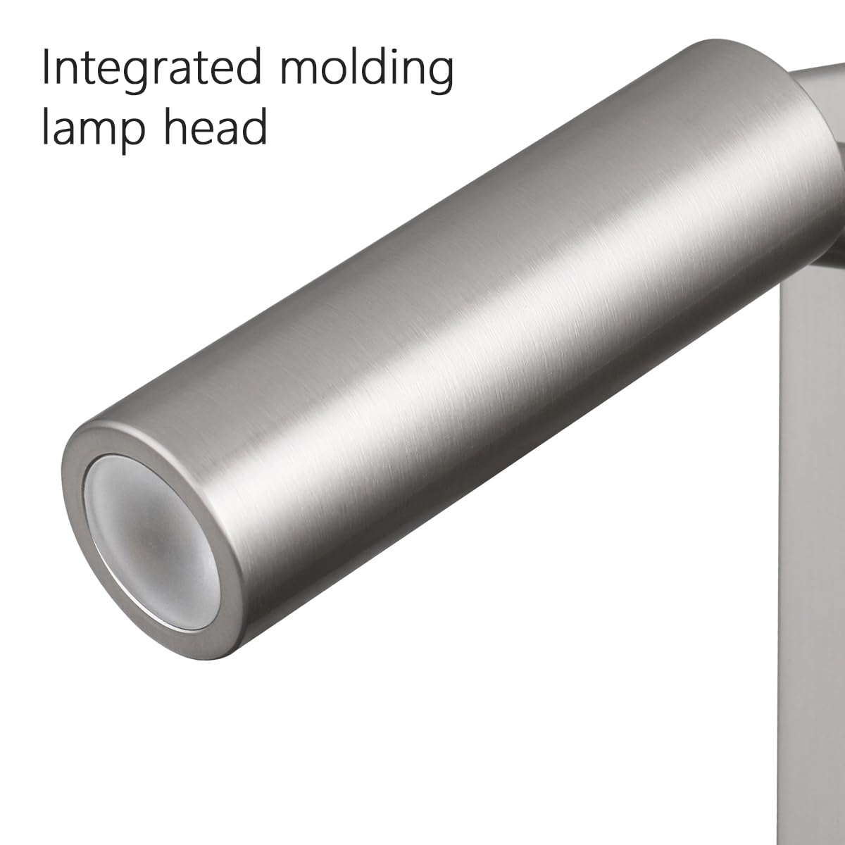 Wall Mounted LED Reading Light Sconce with Dimmer Switch - 5W Warm White 3000K Hardwired Nickel Finish (WL300) - Perfect for Bedroom, Study Room and Hallway Lighting