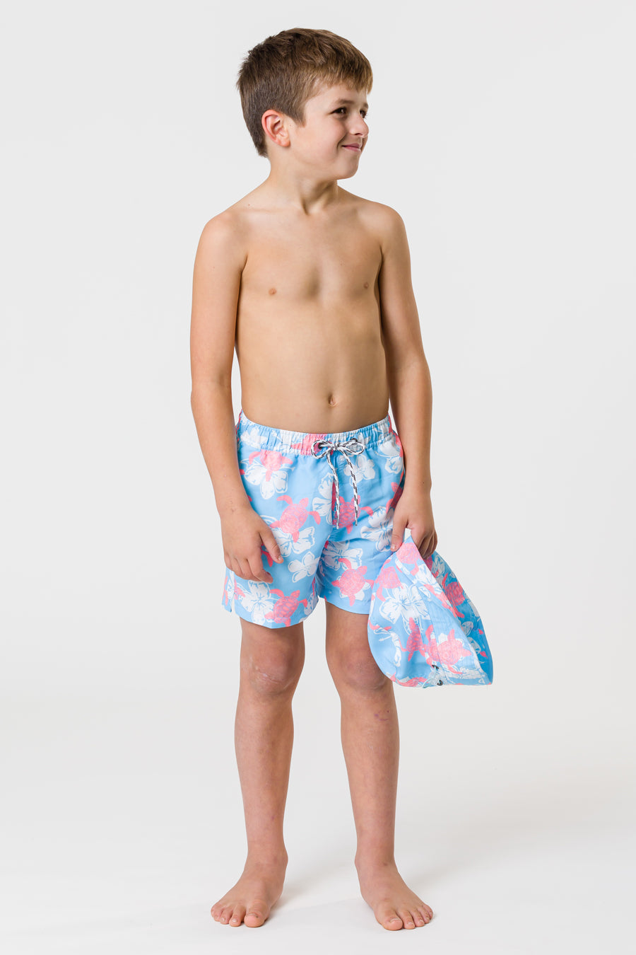 Boys Swim Board Shorts - Snapper Rock Turtle Tide Volley Quick-Dry Swim Trunks for Beach, Pool & Surfing | Comfortable & Stylish Swimwear for Kids
