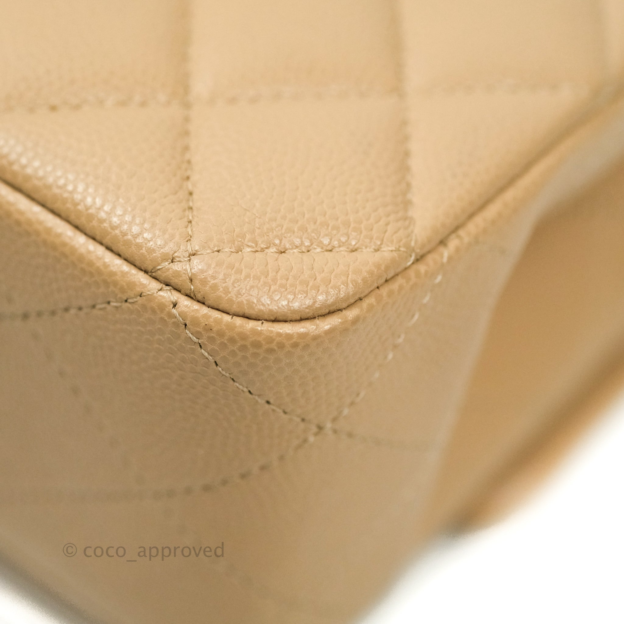 Chanel Classic Medium Double Flap Bag in Dark Beige Caviar Leather with Gold Hardware | Luxury Designer Handbag for Women | Perfect for Work, Evening Events & Special Occasions