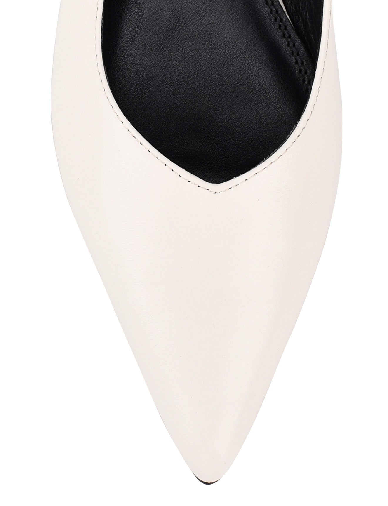 Lorie Slingback Flats - Women's Comfortable Leather Ballet Shoes in Chalk White | Perfect for Office, Wedding & Casual Outfits