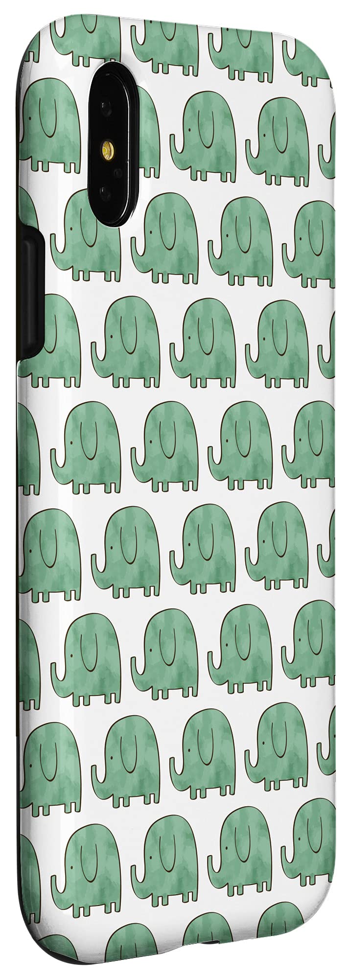 iPhone X/XS Elephant Pattern Phone Case - Durable Animal Design Protective Cover for Men & Women - Perfect Gift for Nature Lovers & Safari Enthusiasts